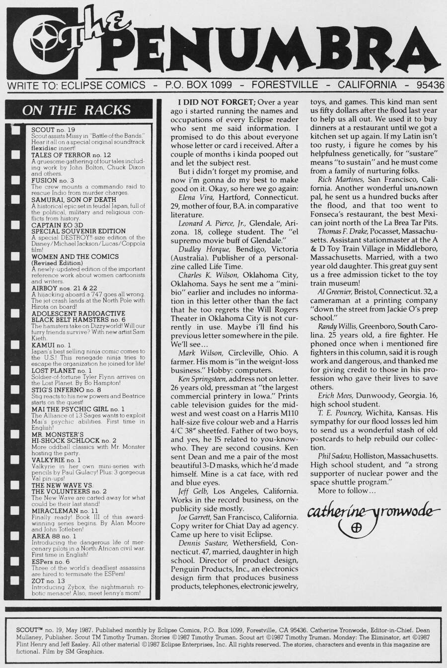 Read online Scout comic -  Issue #19 - 2