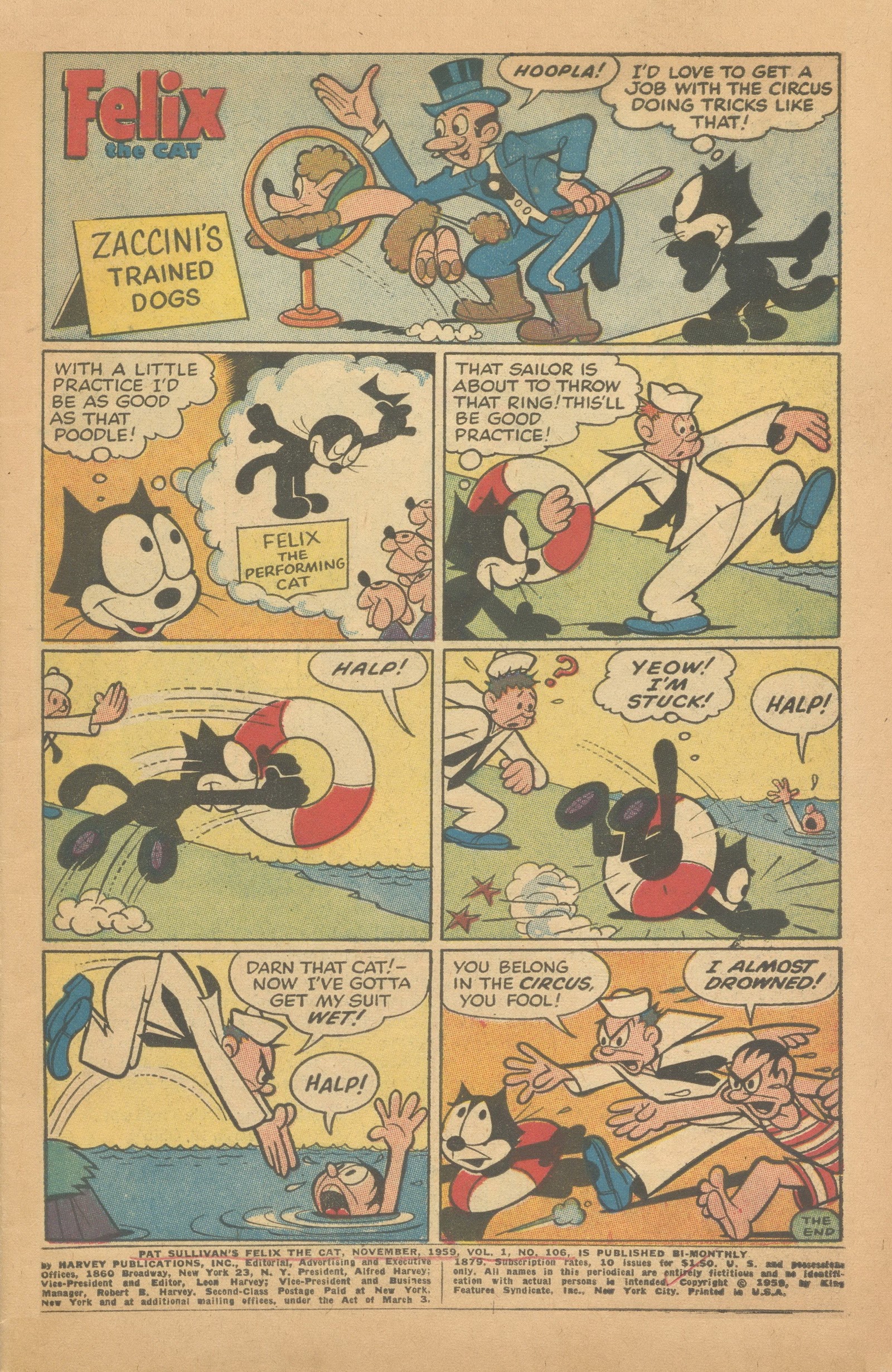 Read online Felix the Cat (1955) comic -  Issue #106 - 3