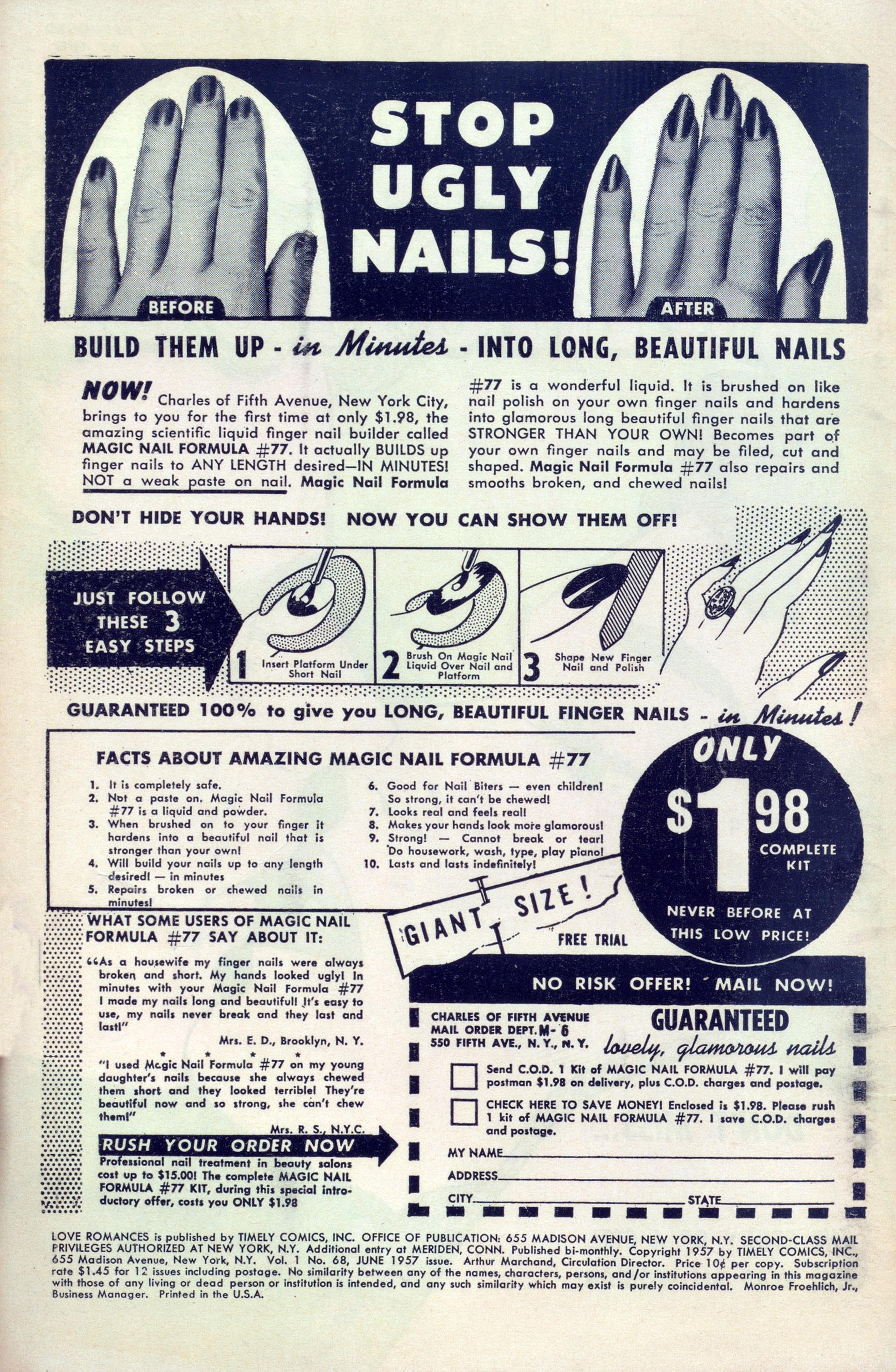 Read online Love Romances comic -  Issue #68 - 2