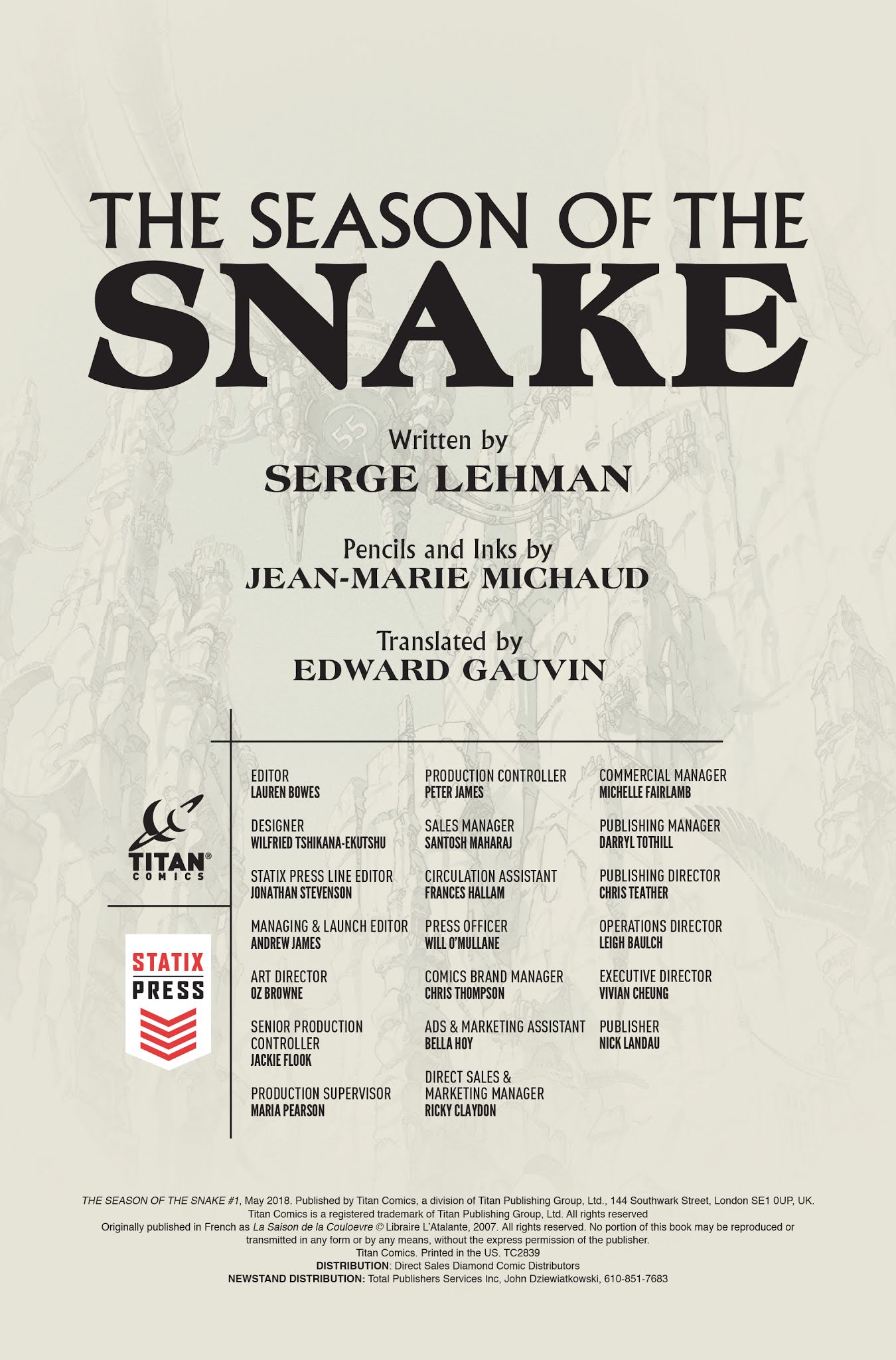 Read online The Season of the Snake comic -  Issue #1 - 3