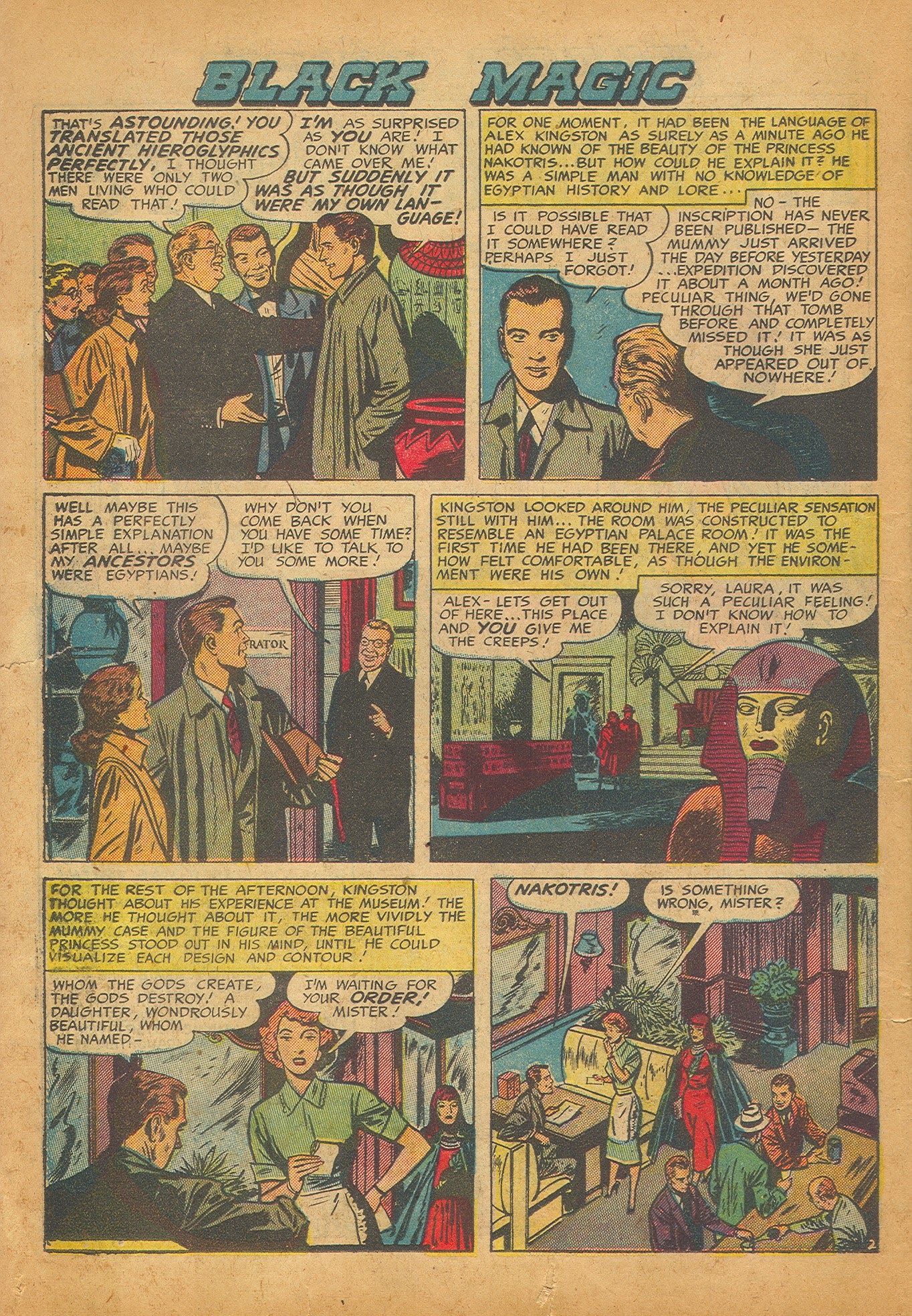 Read online Black Magic (1950) comic -  Issue #2 - 34