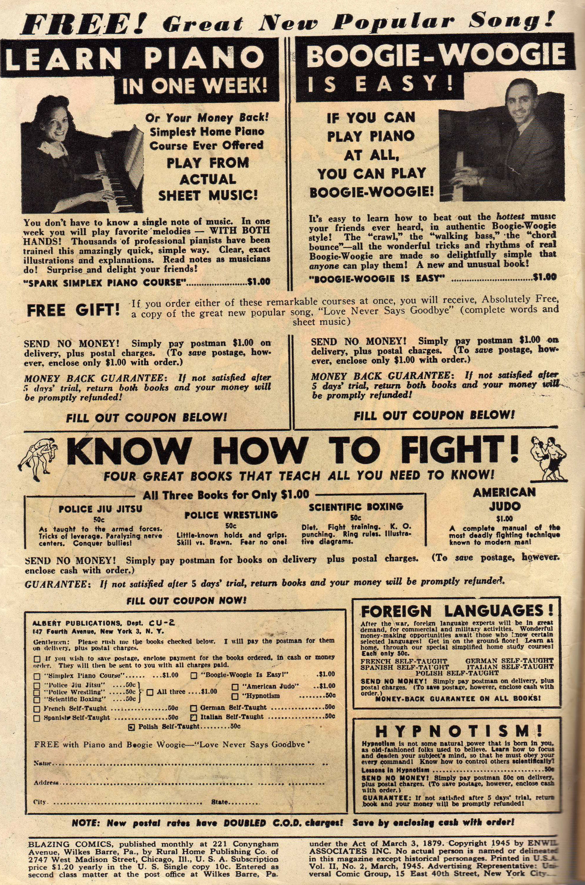 Read online Blazing Comics comic -  Issue #5 - 2