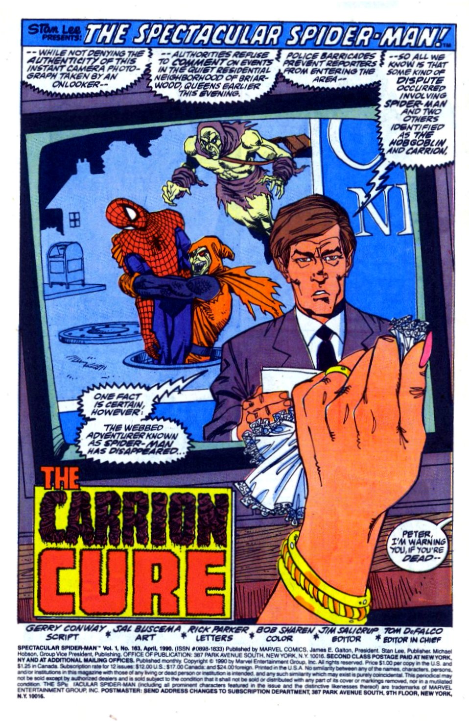 Read online The Spectacular Spider-Man (1976) comic -  Issue #163 - 2