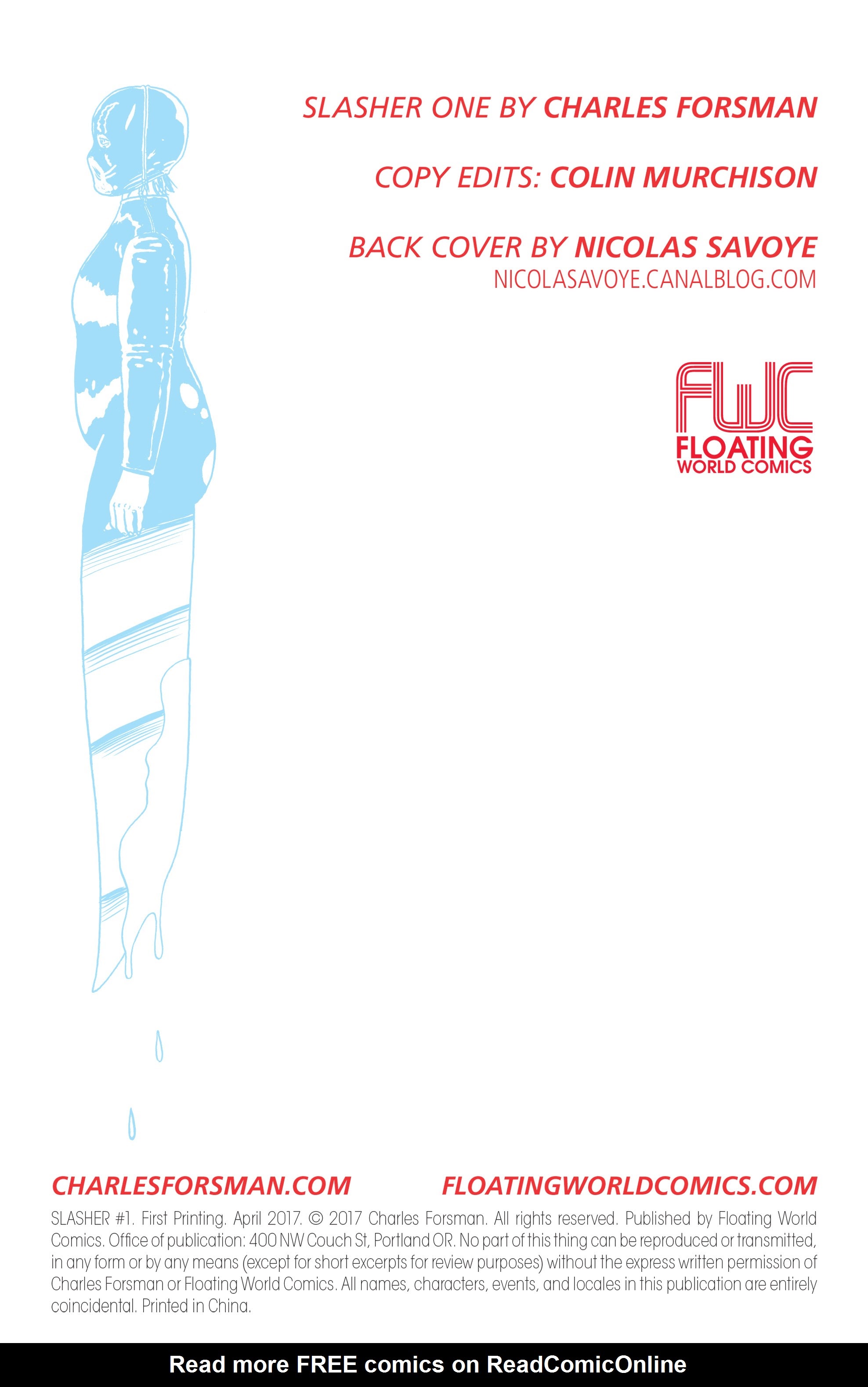 Read online Slasher comic -  Issue #1 - 2