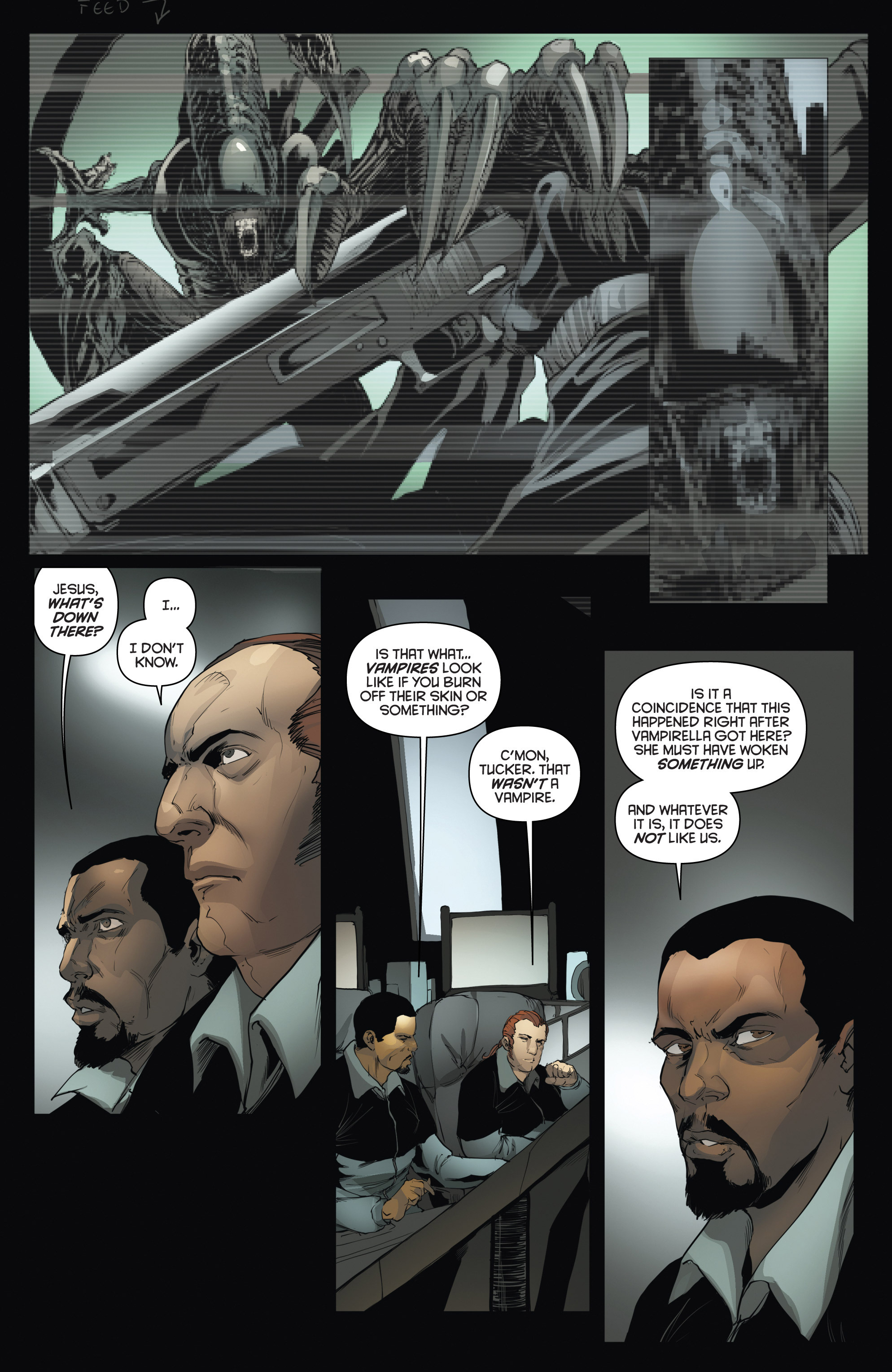 Read online Aliens/Vampirella comic -  Issue #3 - 4