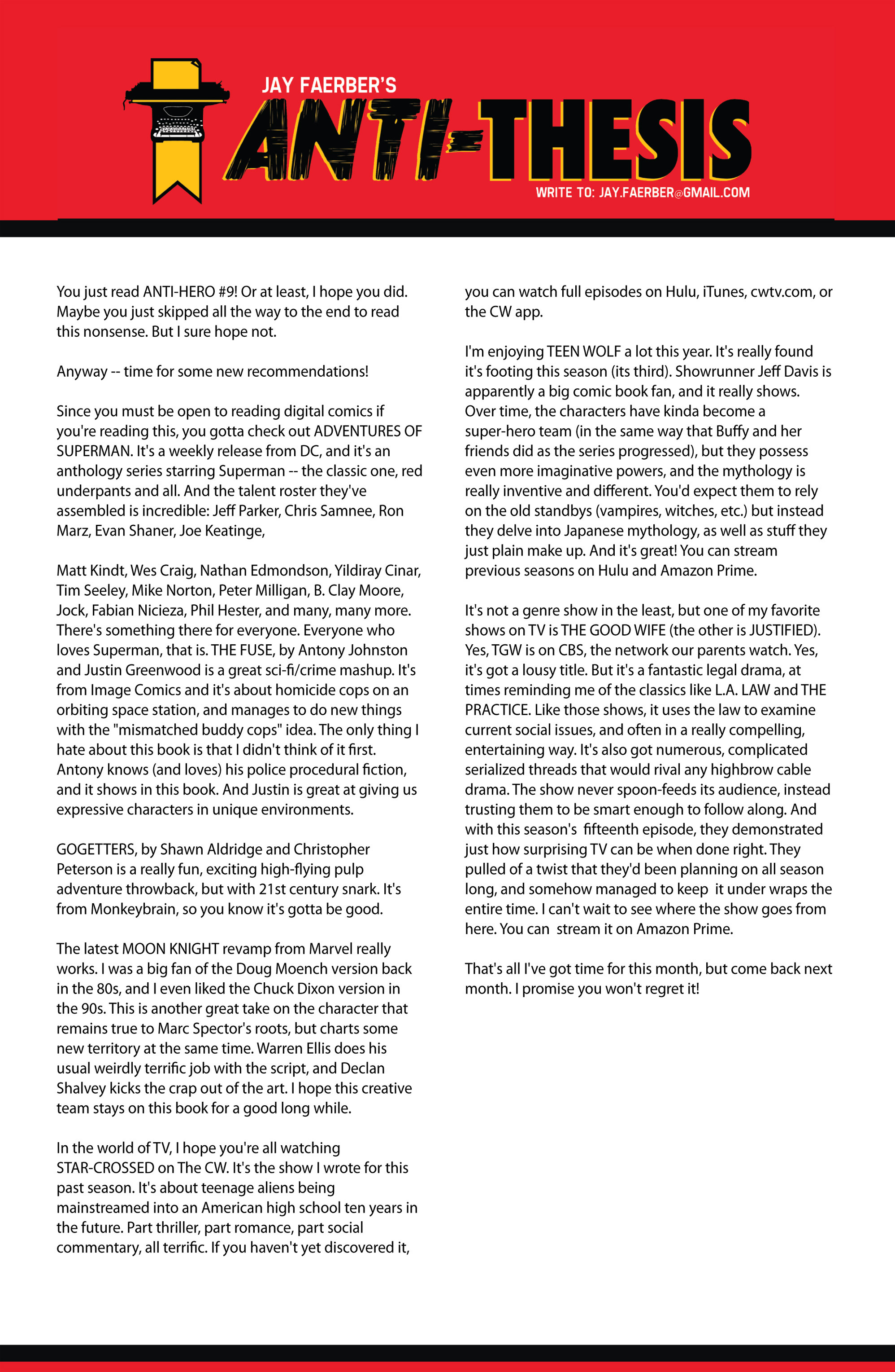 Read online Anti-Hero (2013) comic -  Issue #9 - 13