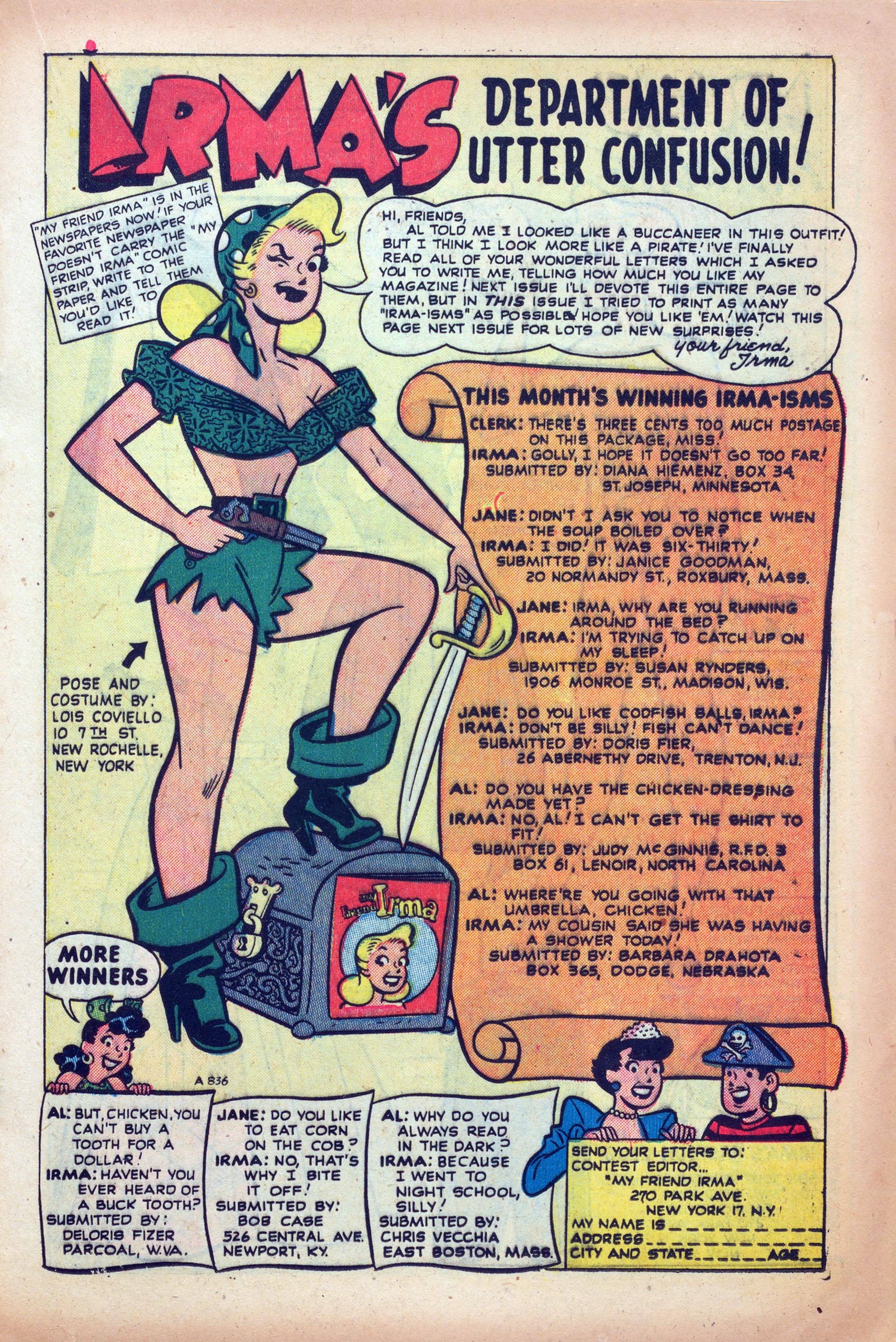 Read online My Friend Irma comic -  Issue #25 - 17