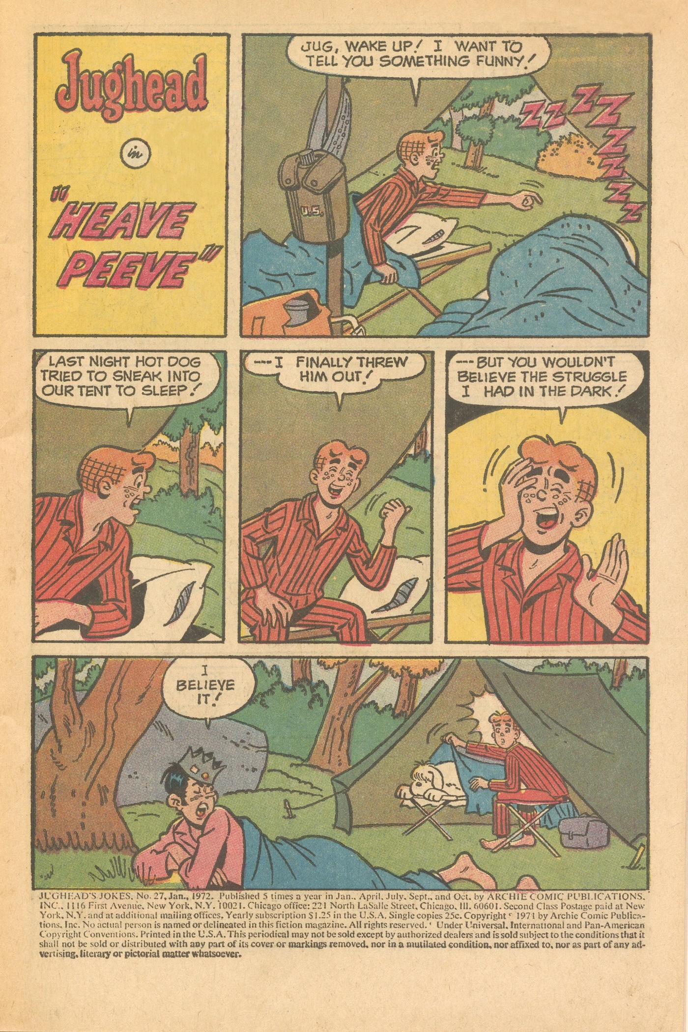 Read online Jughead's Jokes comic -  Issue #27 - 3