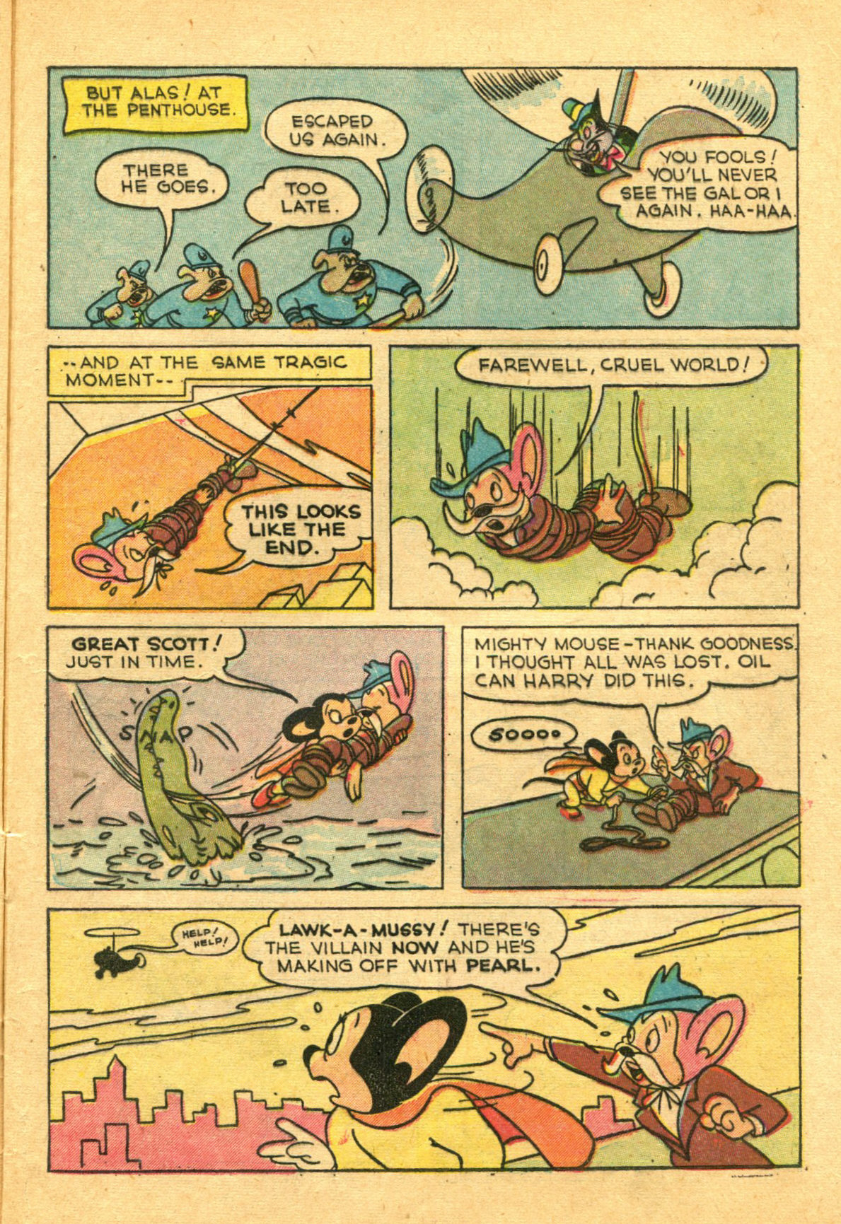 Read online Paul Terry's Mighty Mouse Comics comic -  Issue #8 - 9