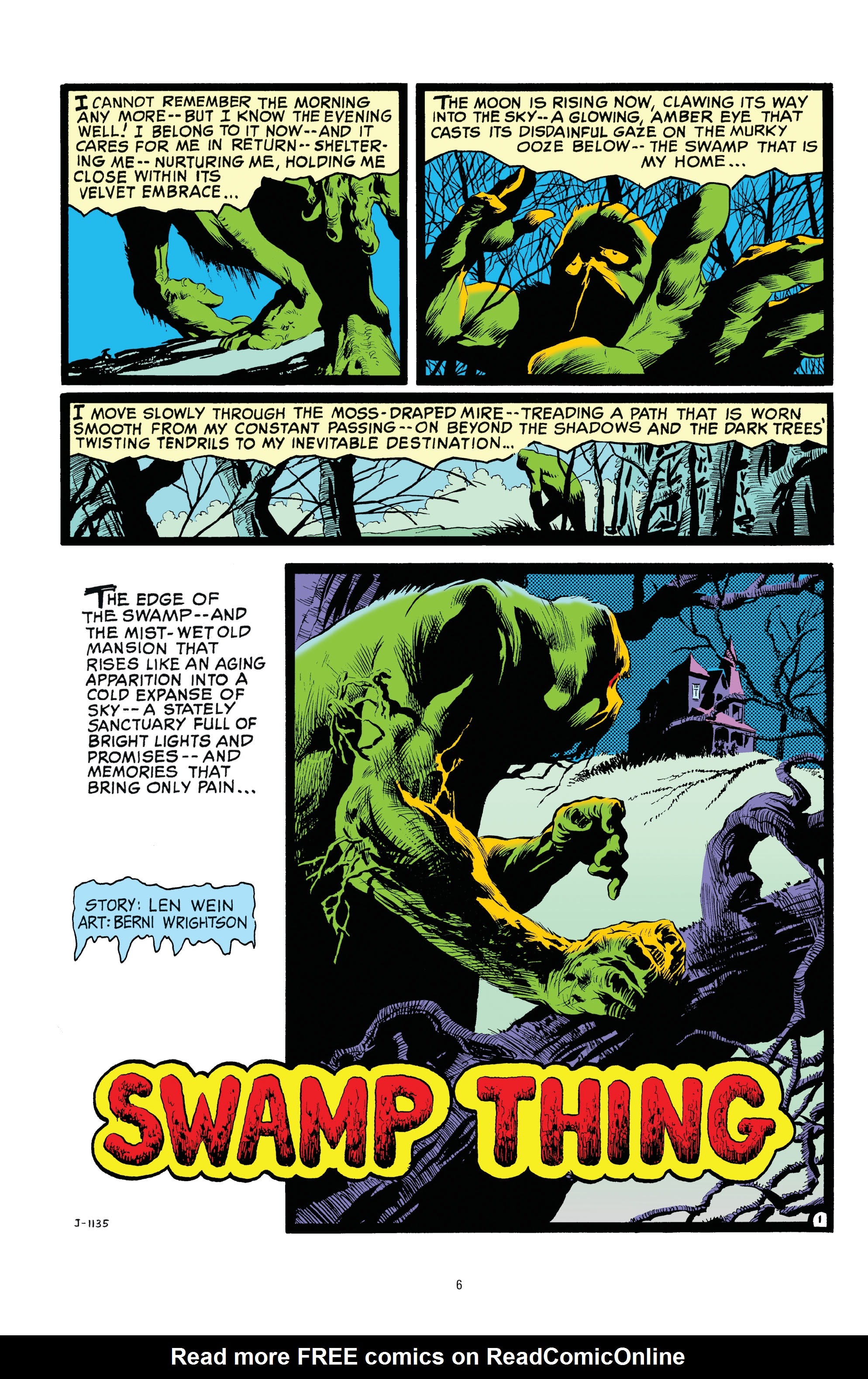 Read online Swamp Thing: The Bronze Age comic -  Issue # TPB 1 (Part 1) - 6