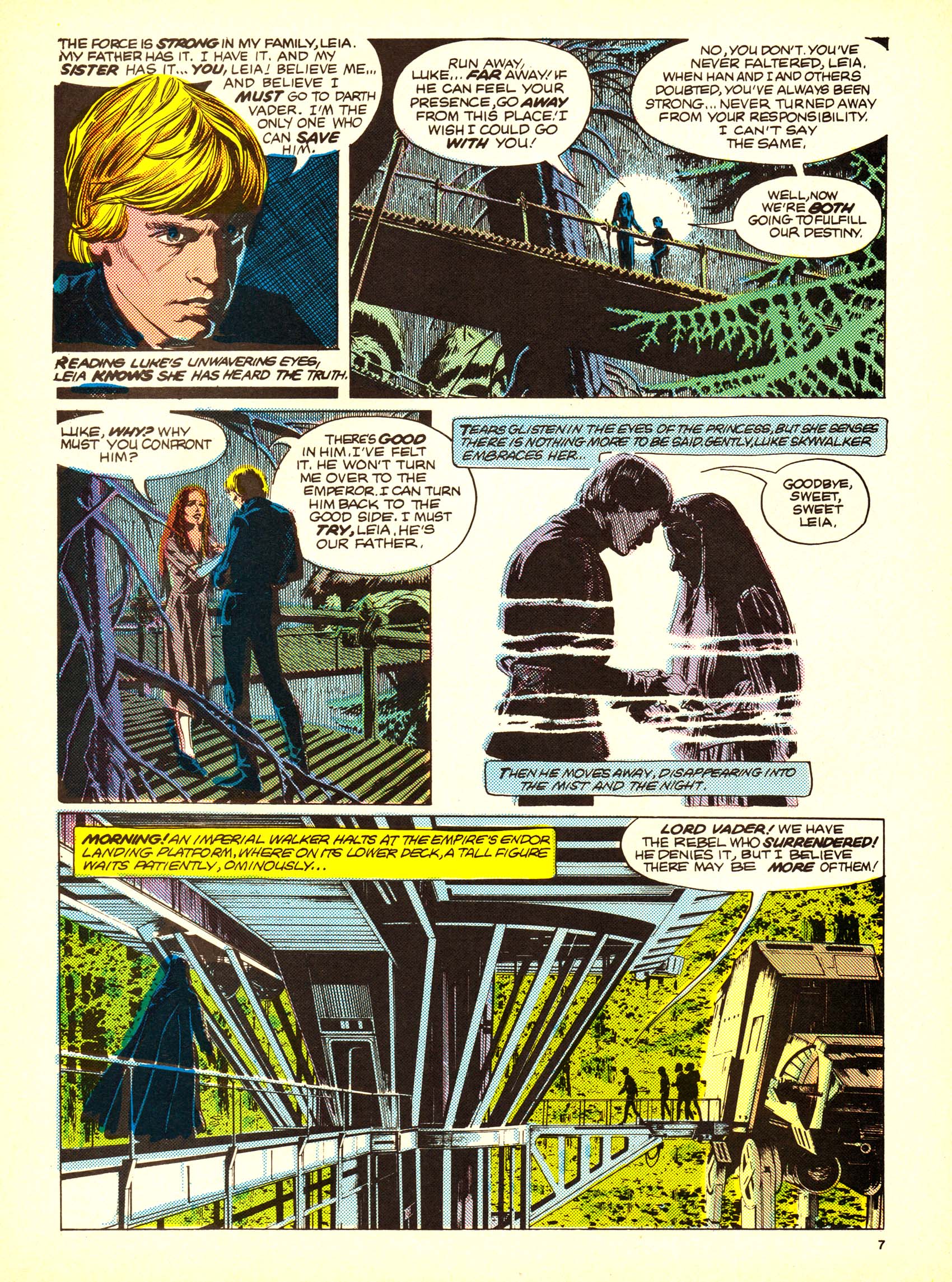Read online Return of the Jedi comic -  Issue #154 - 7