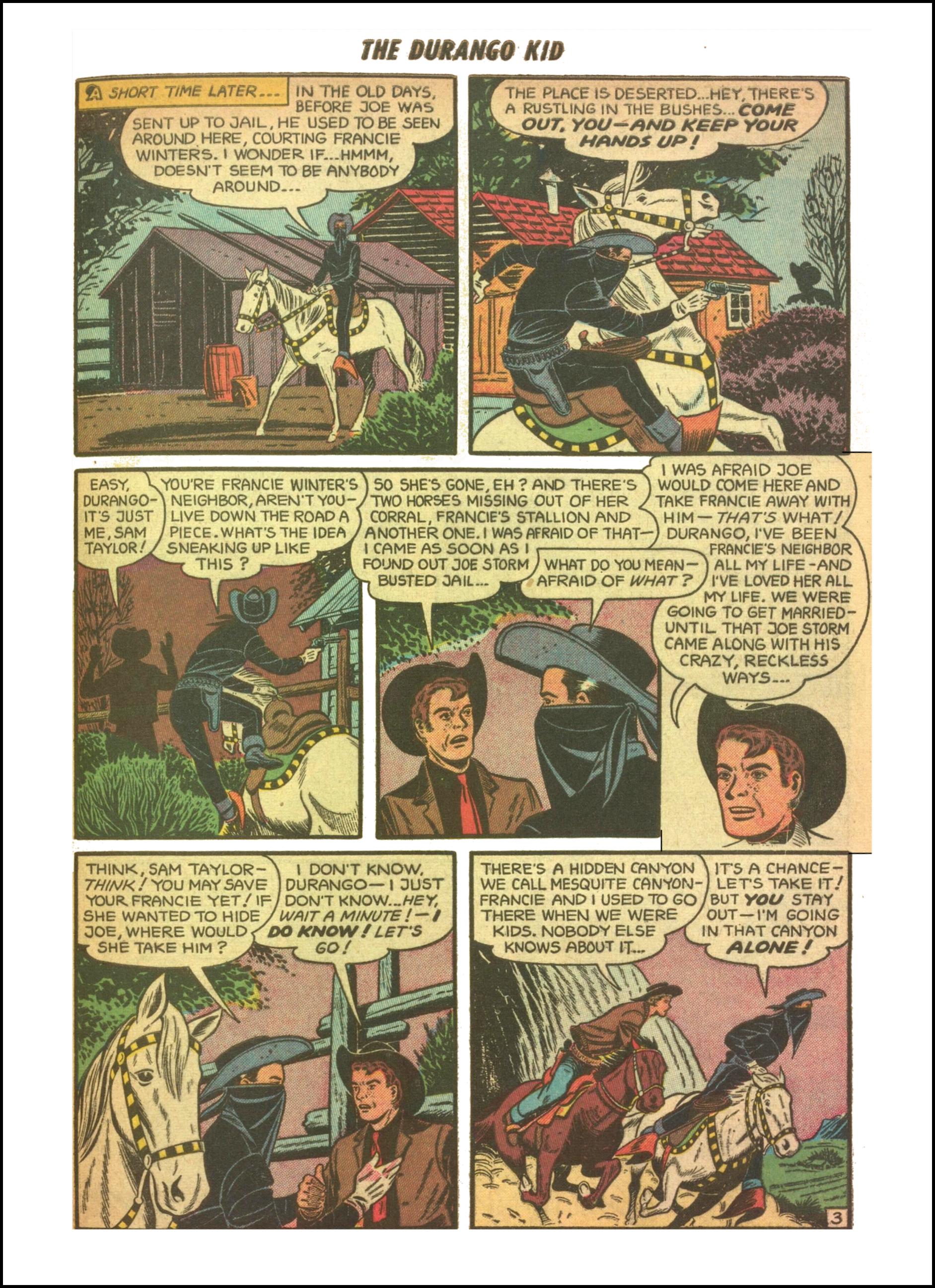 Read online Charles Starrett as The Durango Kid comic -  Issue #28 - 29