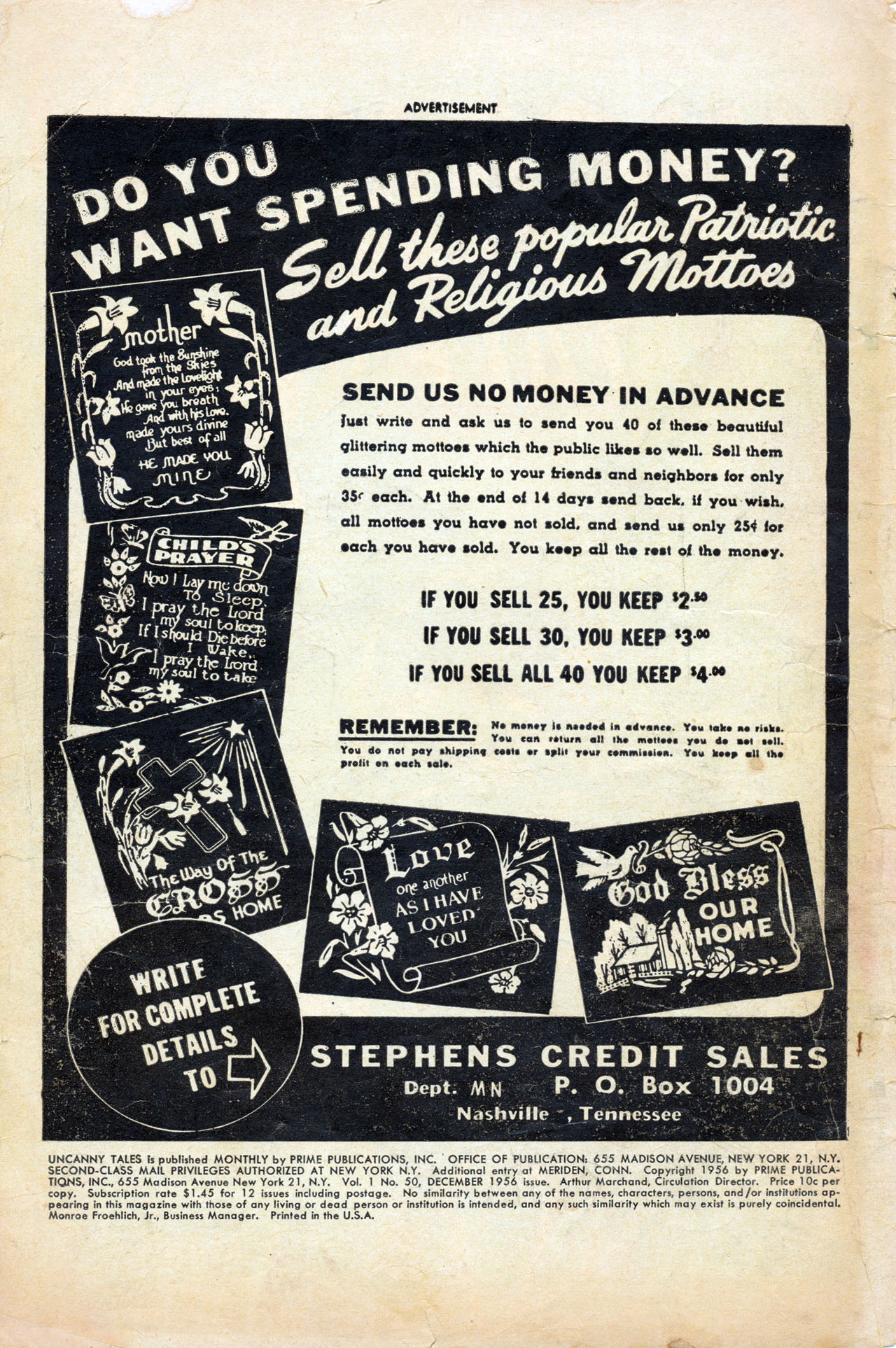 Read online Uncanny Tales comic -  Issue #50 - 2