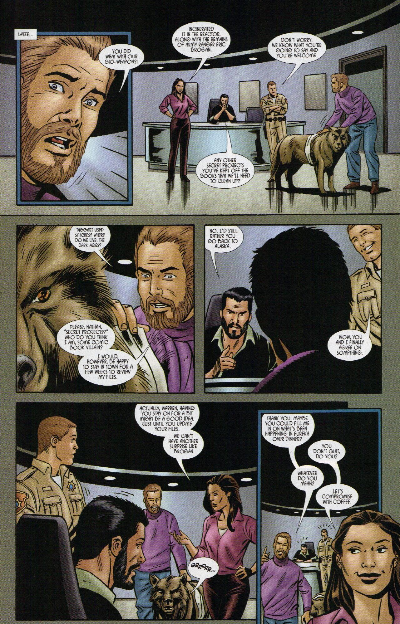 Read online Eureka comic -  Issue #4 - 22