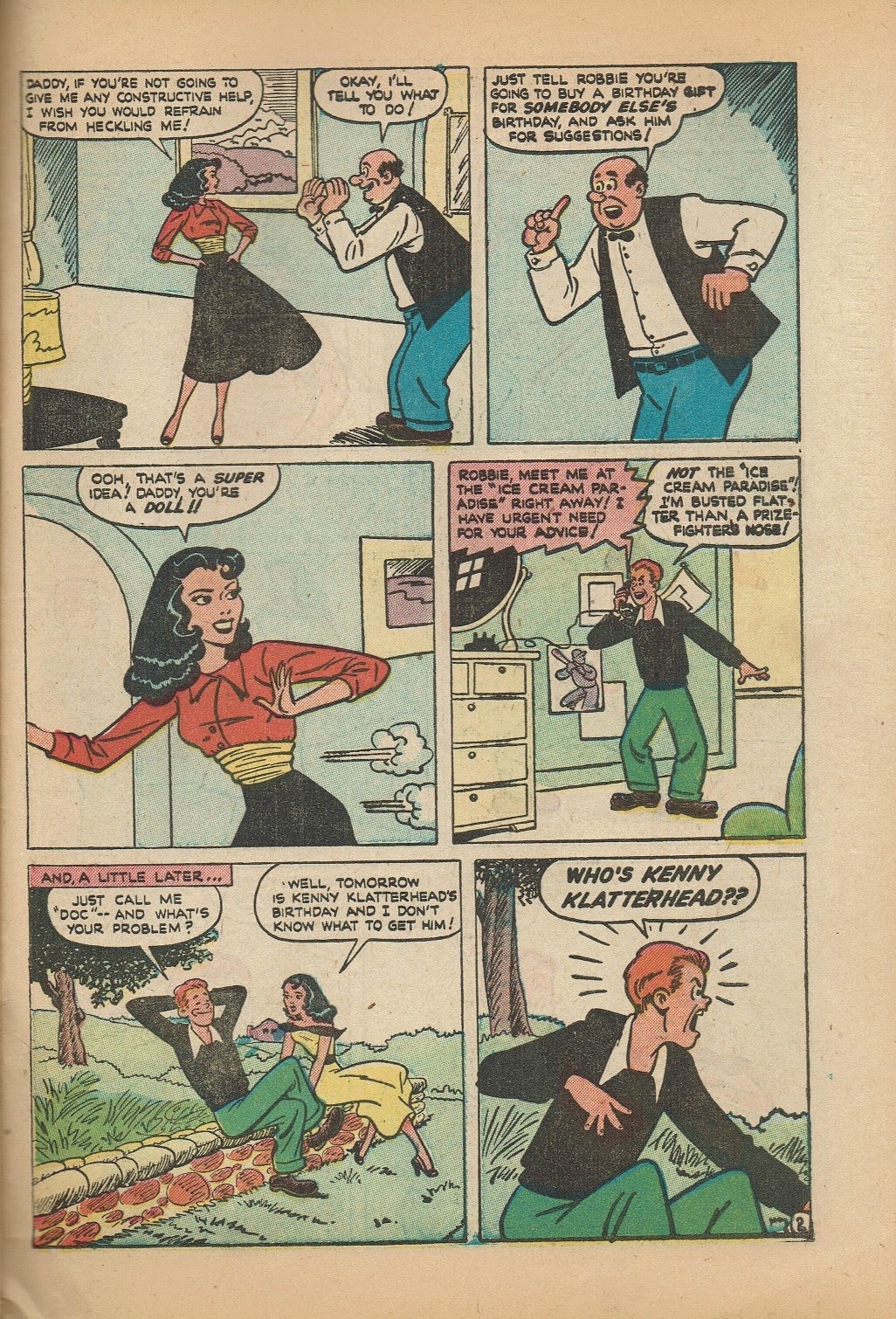Read online Junior Miss (1947) comic -  Issue #38 - 39