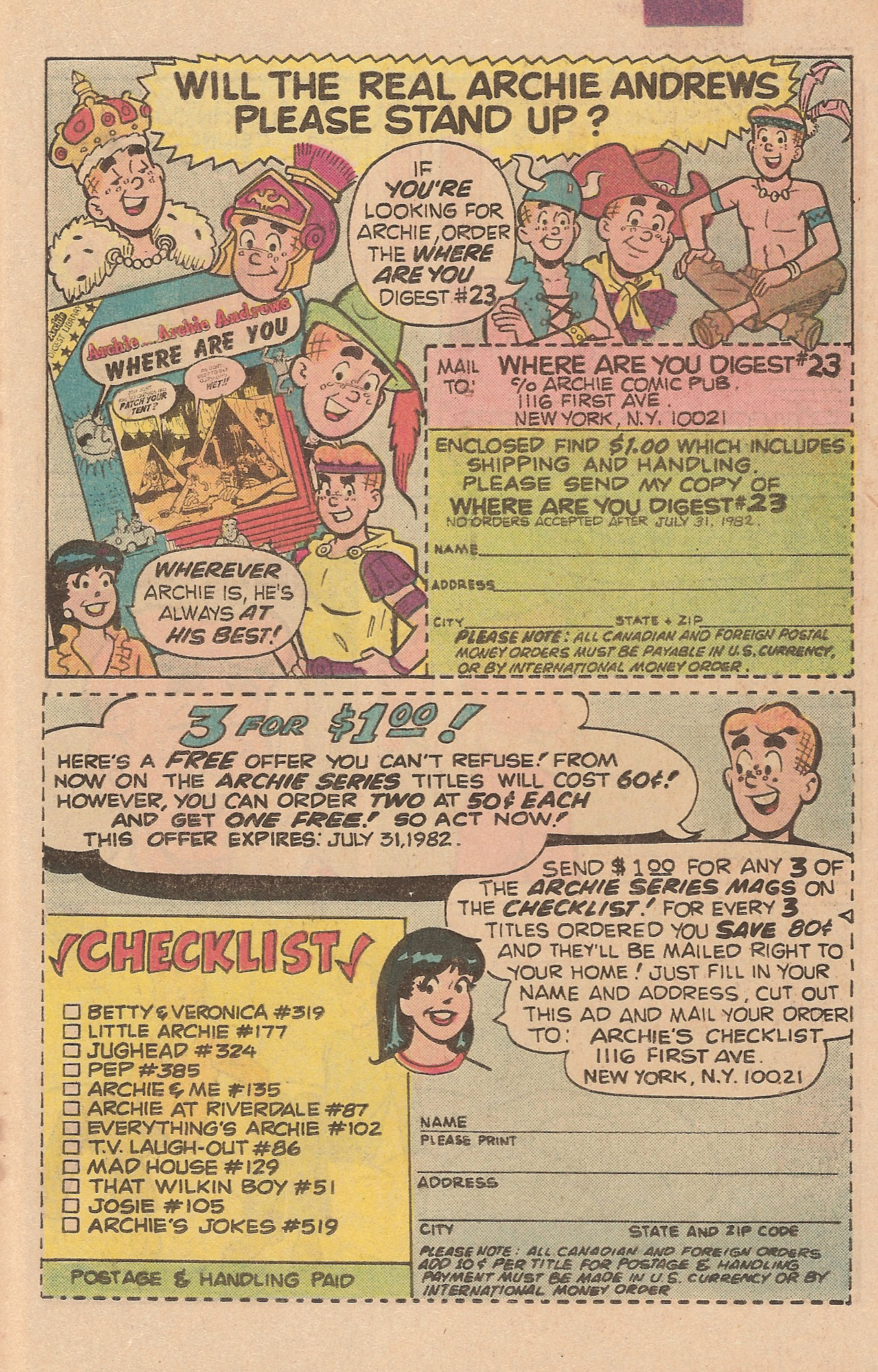 Read online Jughead's Jokes comic -  Issue #77 - 19