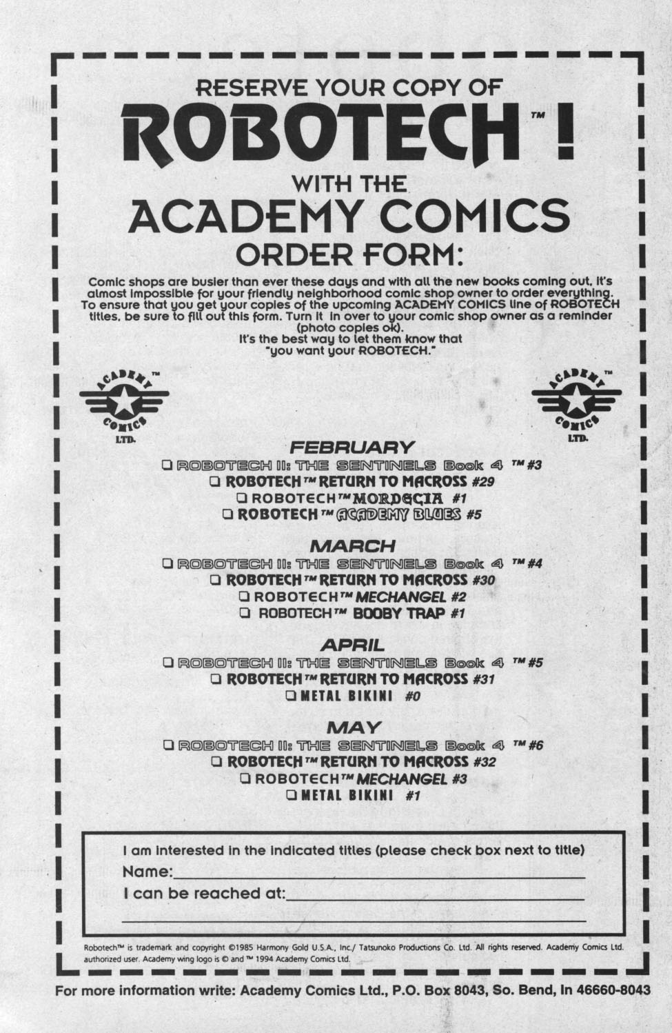 Read online Robotech: Booby Trap comic -  Issue # Full - 30