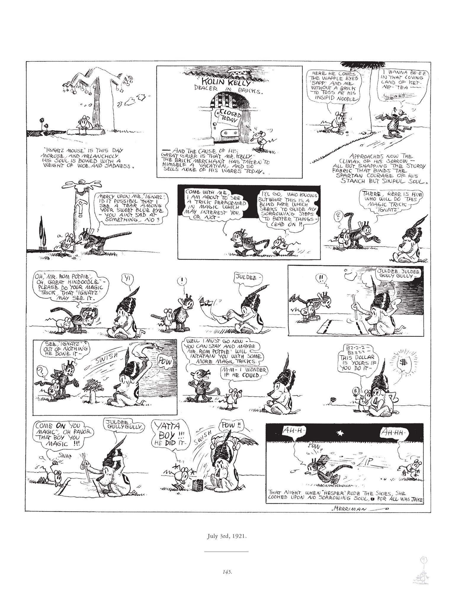 Read online Krazy & Ignatz comic -  Issue # TPB 2 - 145