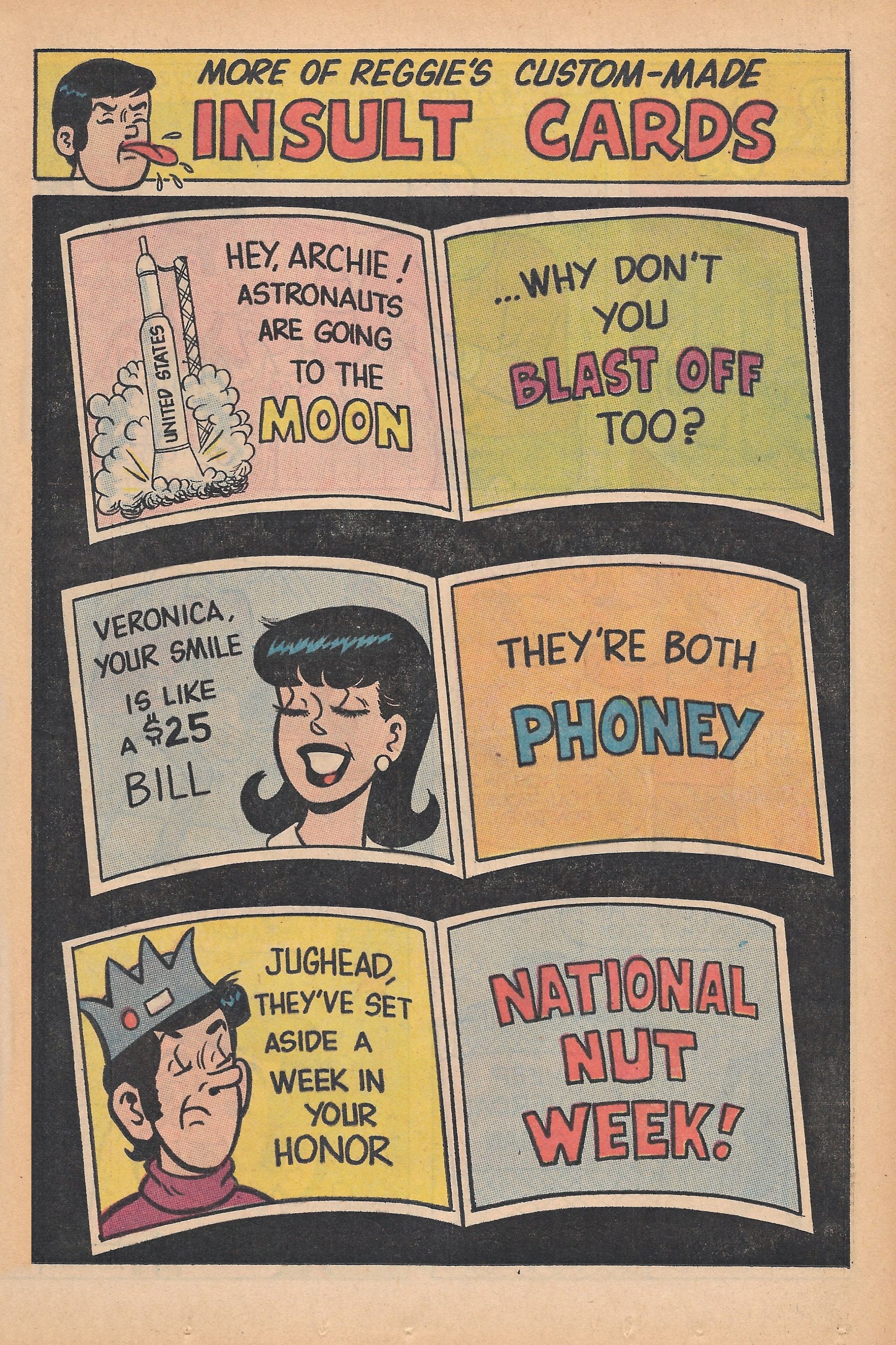 Read online Reggie's Wise Guy Jokes comic -  Issue #11 - 39