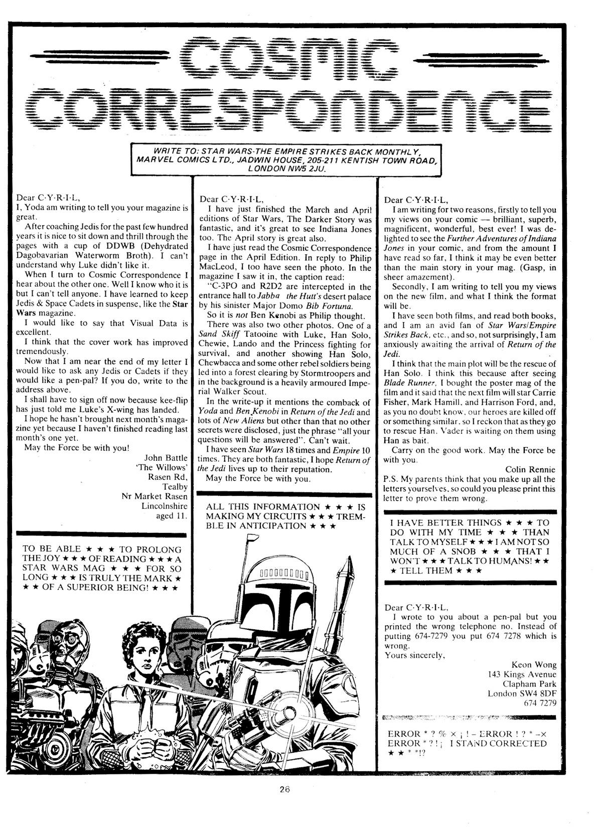 Read online Star Wars Weekly comic -  Issue #170 - 26