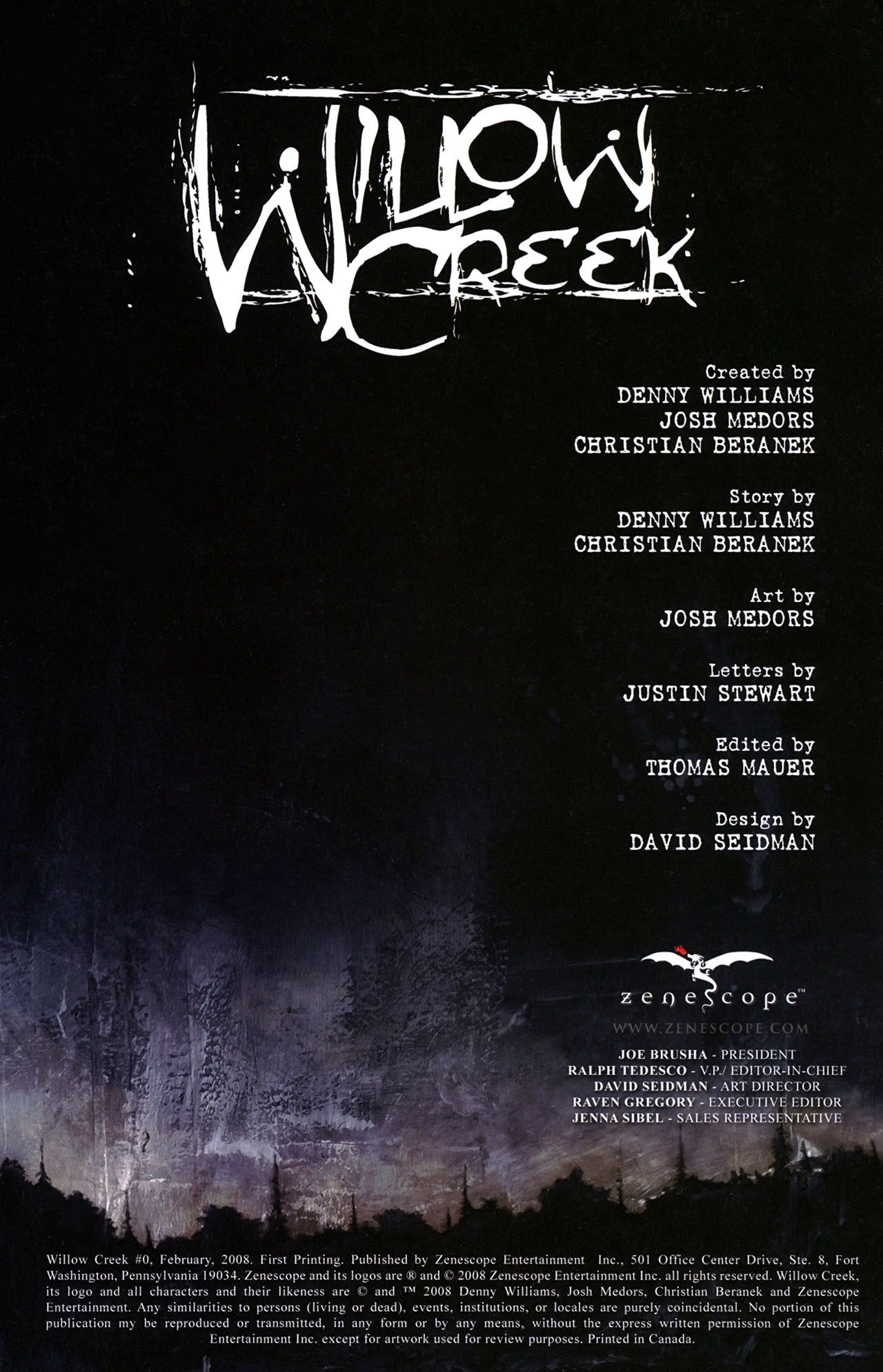 Read online Willow Creek comic -  Issue #0 - 3