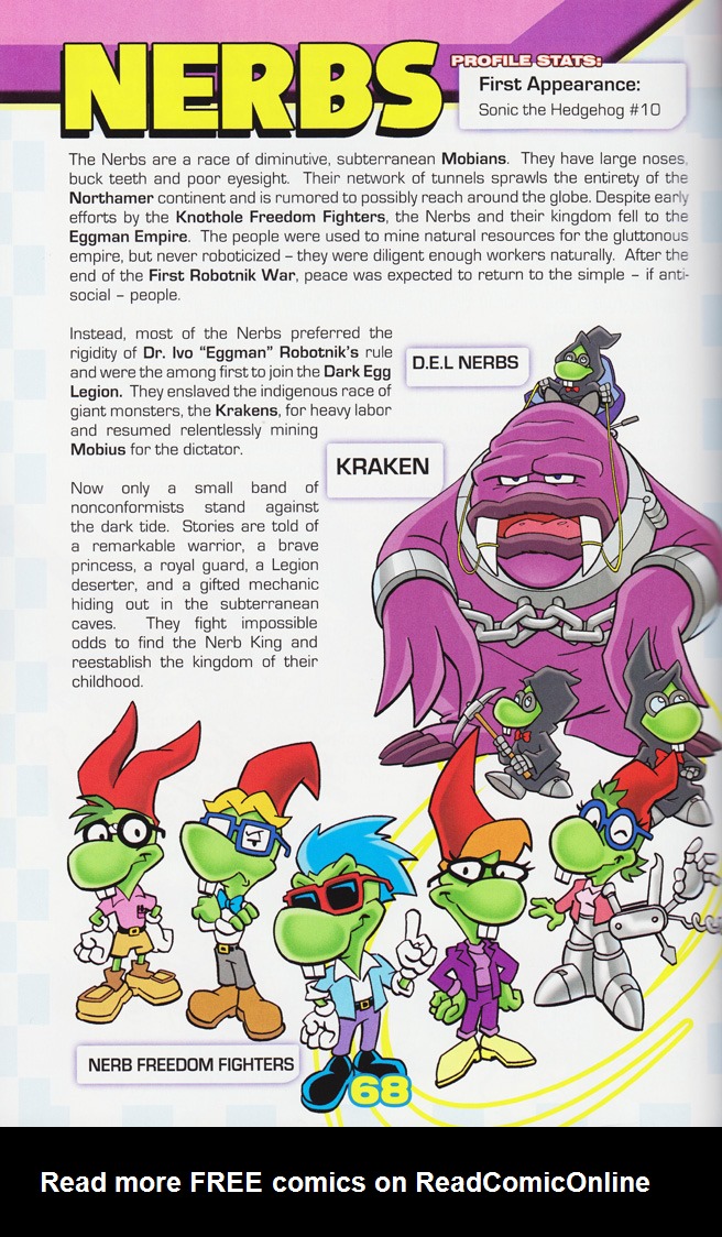 Read online Sonic the Hedgehog: The Complete Sonic Comic Encyclopedia comic -  Issue # TPB - 70