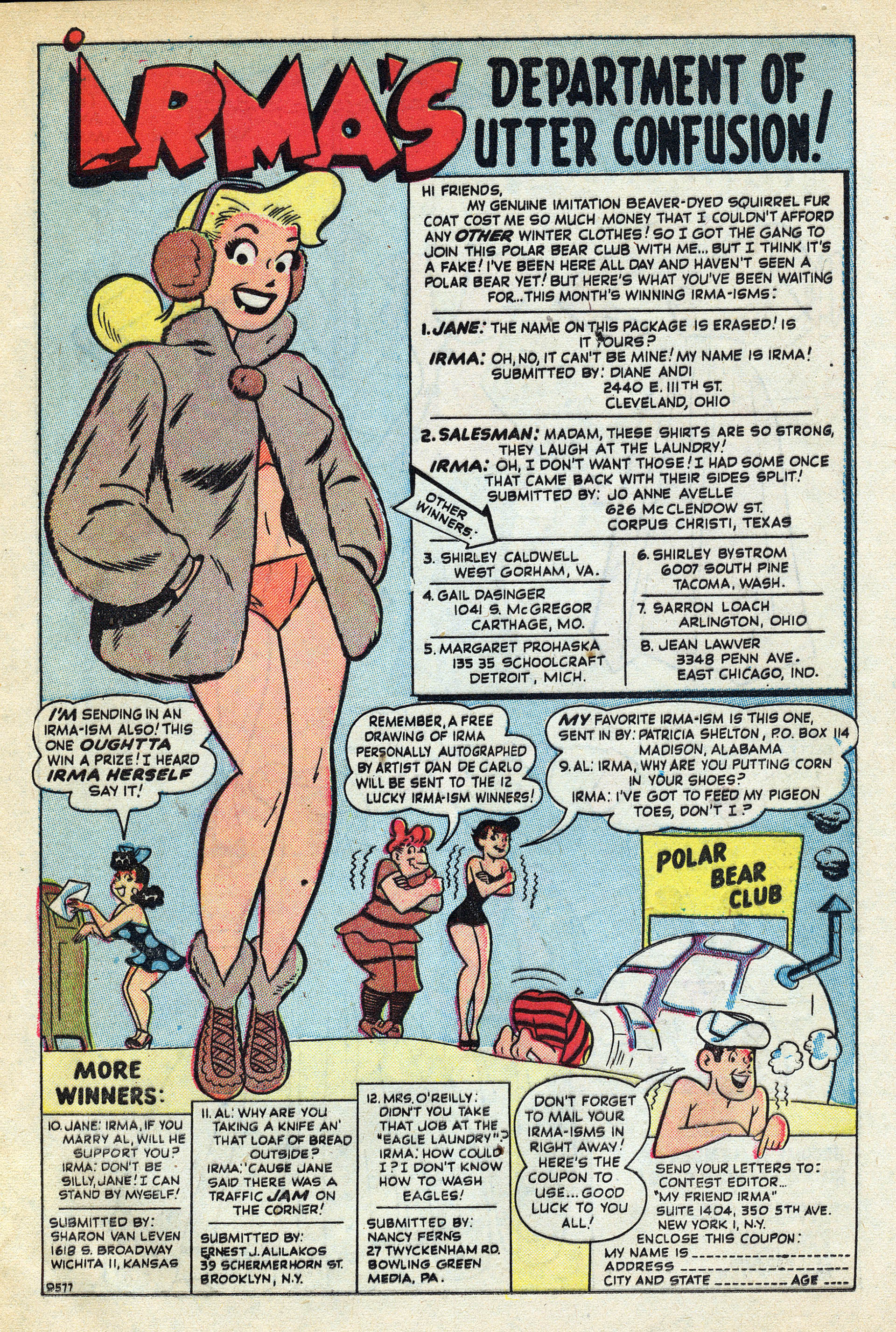 Read online My Friend Irma comic -  Issue #17 - 17