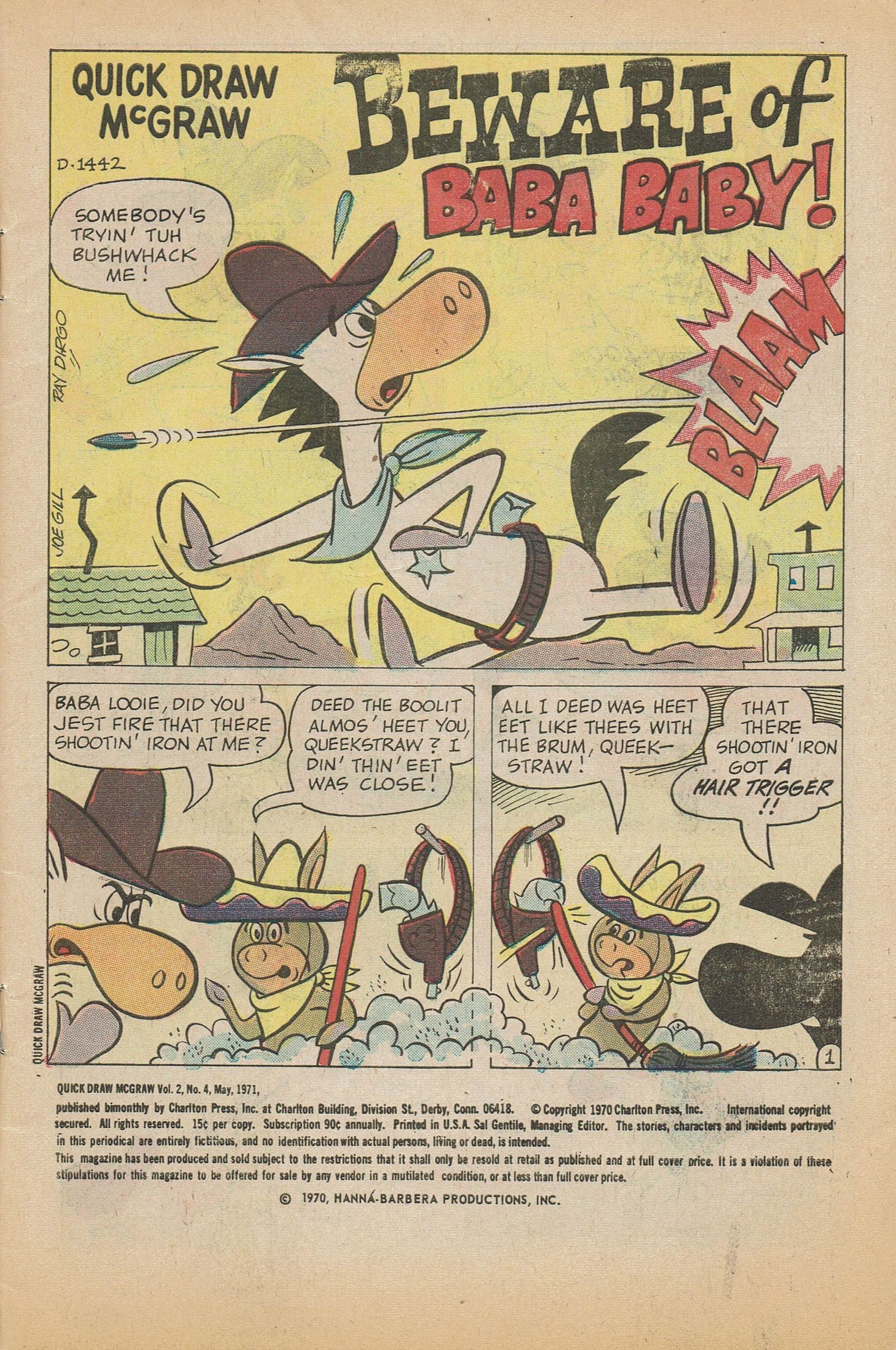 Read online Quick Draw McGraw comic -  Issue #4 - 2