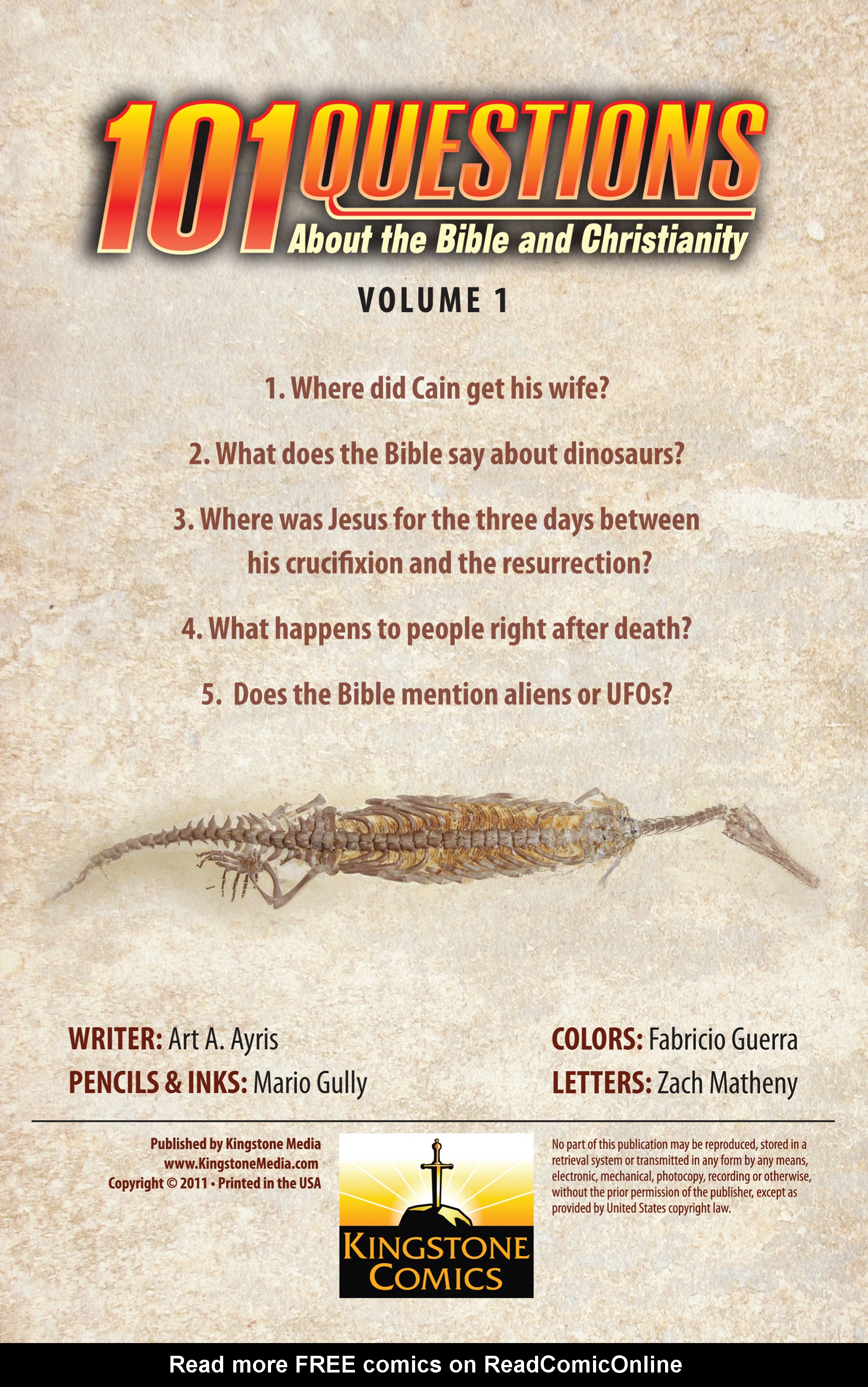 Read online 101 Questions About the Bible and Christianity comic -  Issue #1 - 2