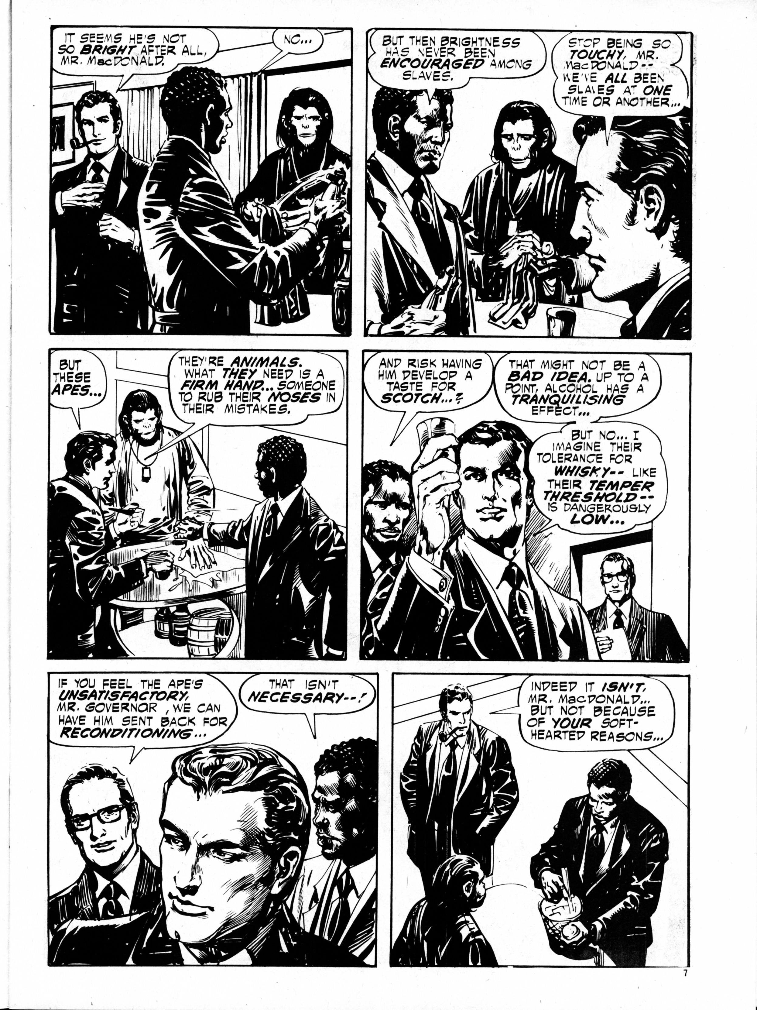 Read online Planet of the Apes (1974) comic -  Issue #68 - 7
