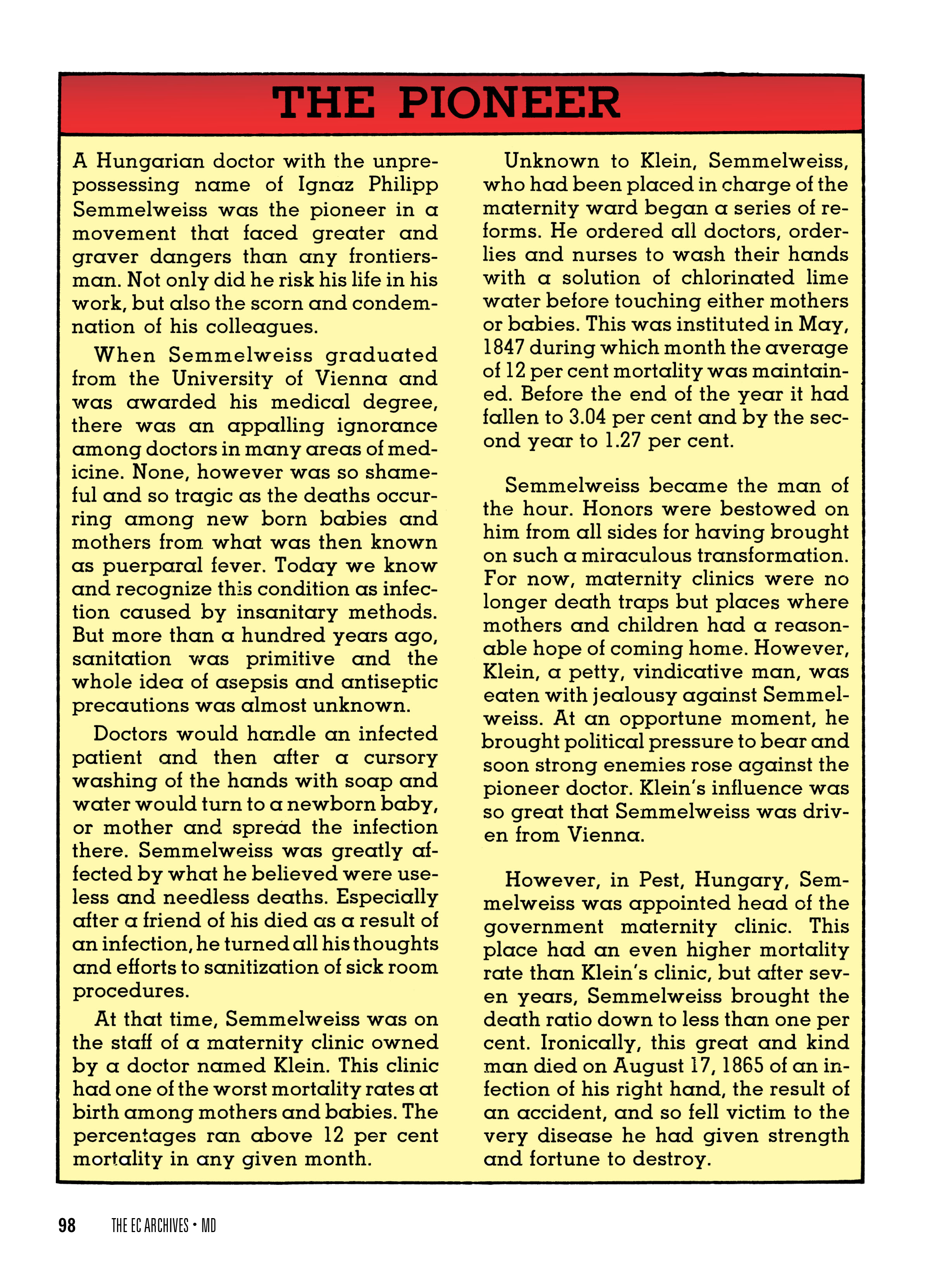 Read online M.D. comic -  Issue # _TPB (Part 1) - 100