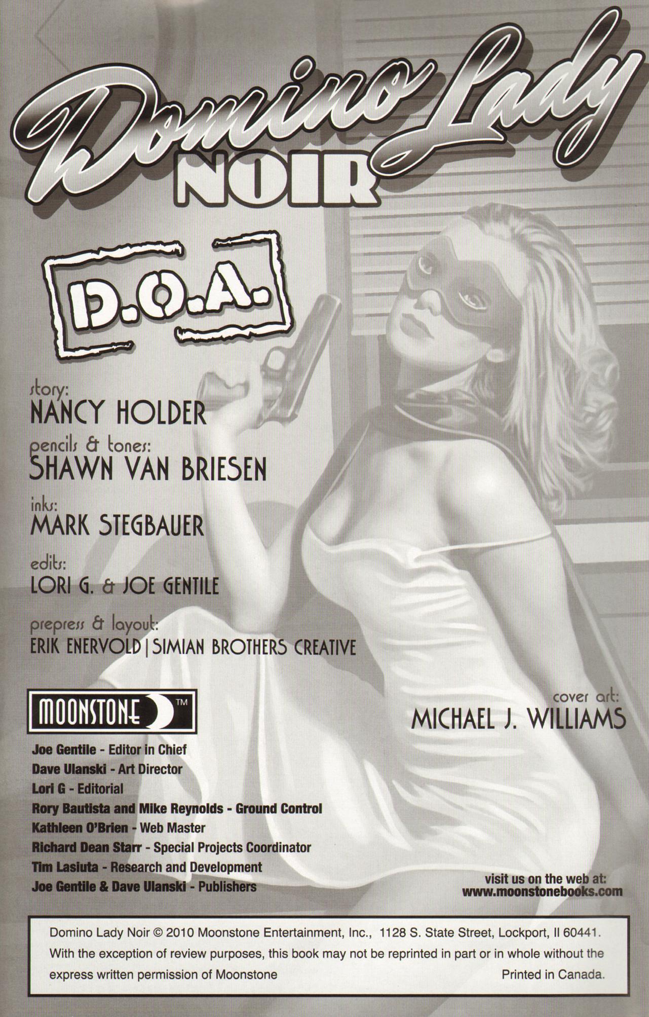 Read online Domino Lady Noir comic -  Issue # Full - 2