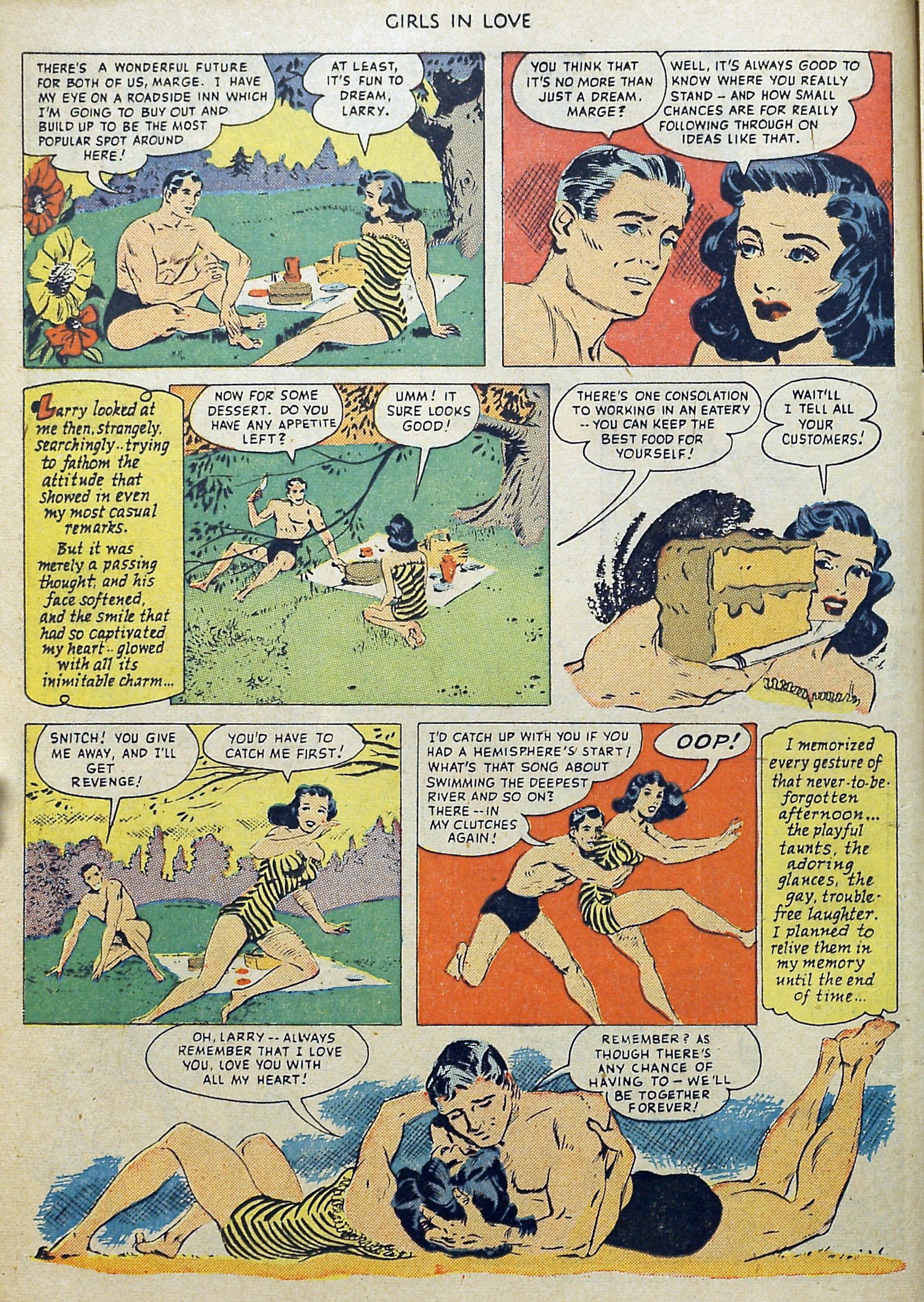 Read online Girls in Love (1950) comic -  Issue #1 - 12