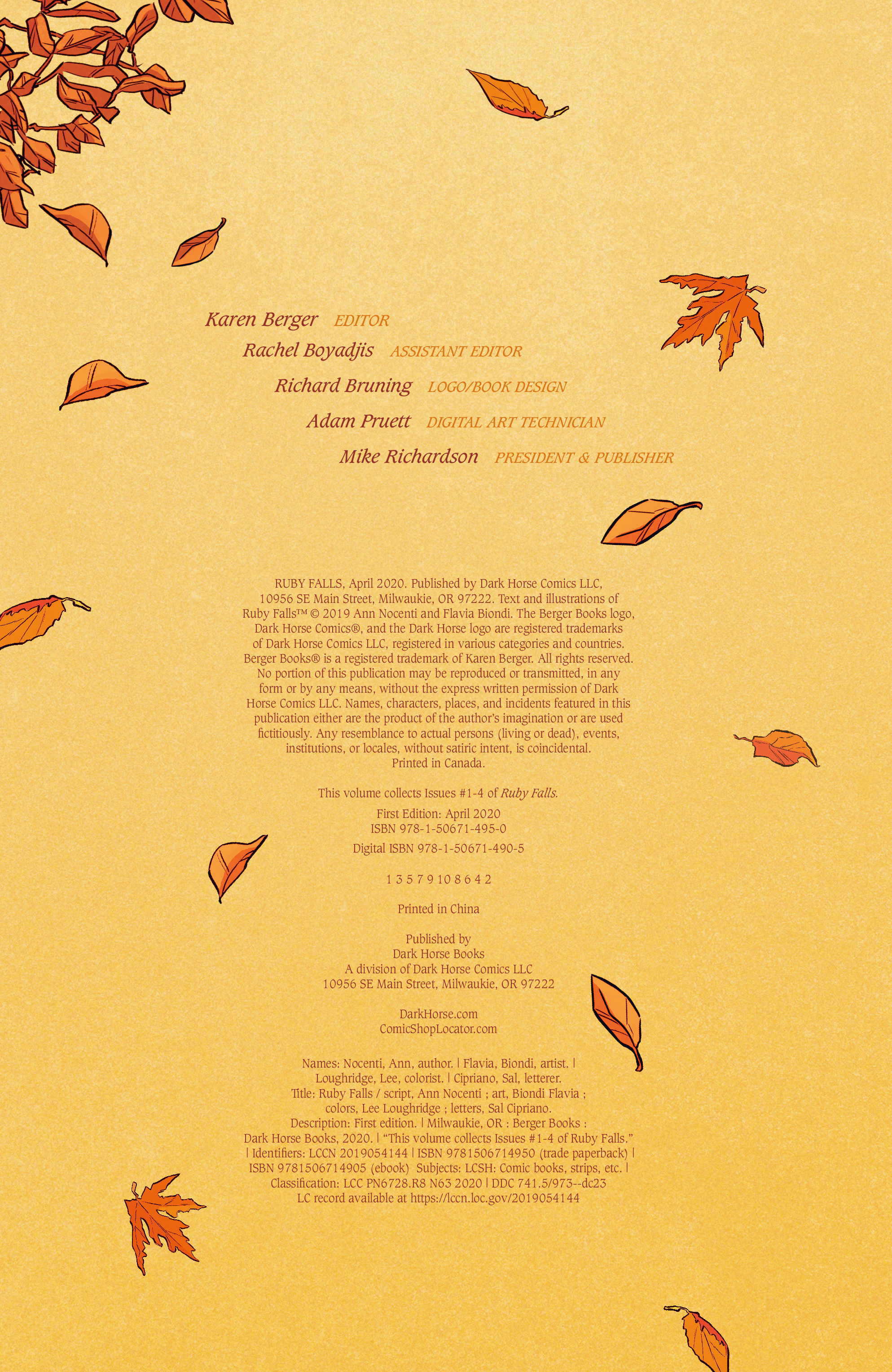 Read online Ruby Falls comic -  Issue # _TPB - 5