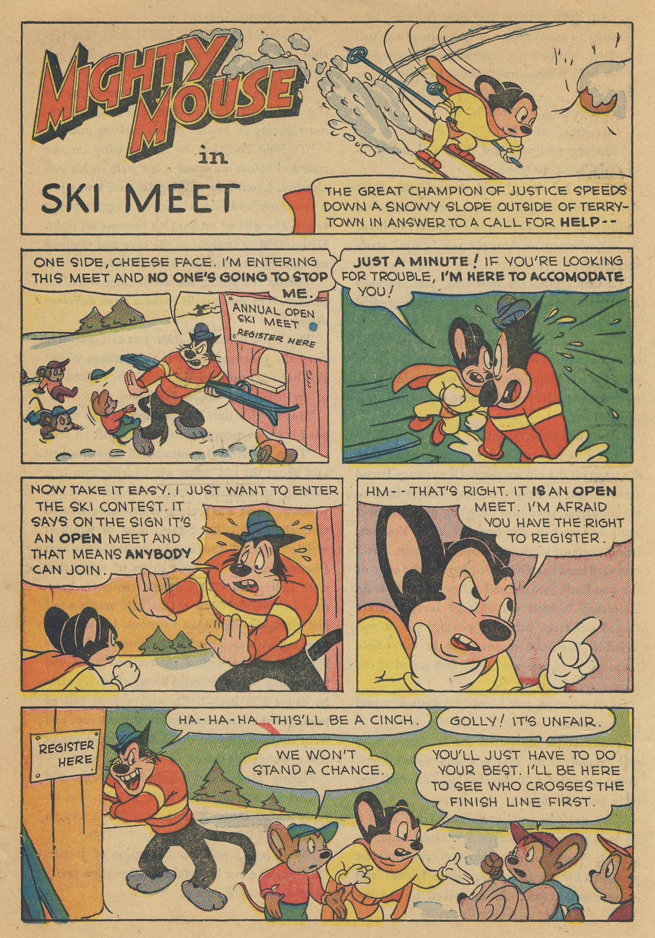 Read online Paul Terry's Mighty Mouse Comics comic -  Issue #54 - 20