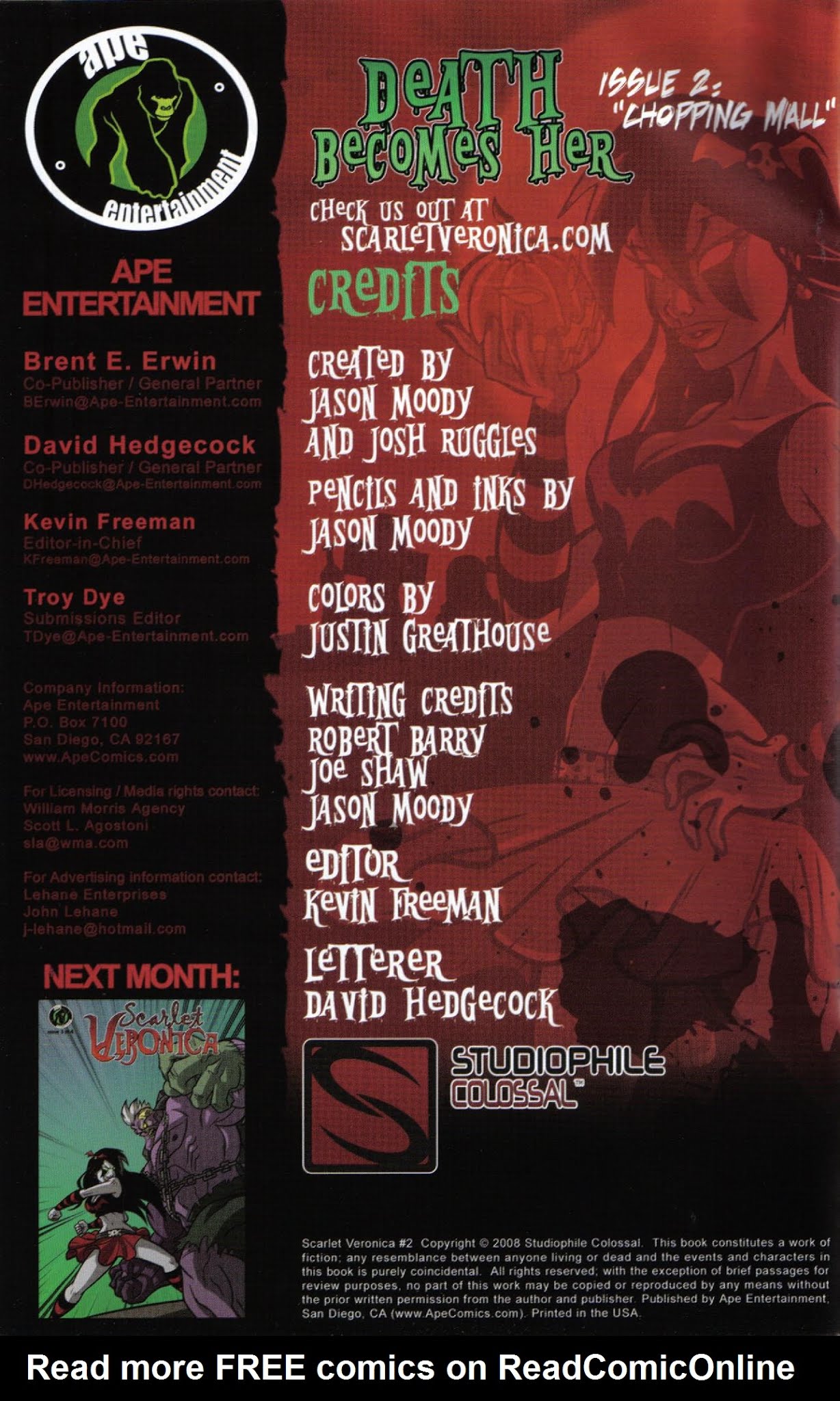 Read online Scarlet Veronica comic -  Issue #2 - 2
