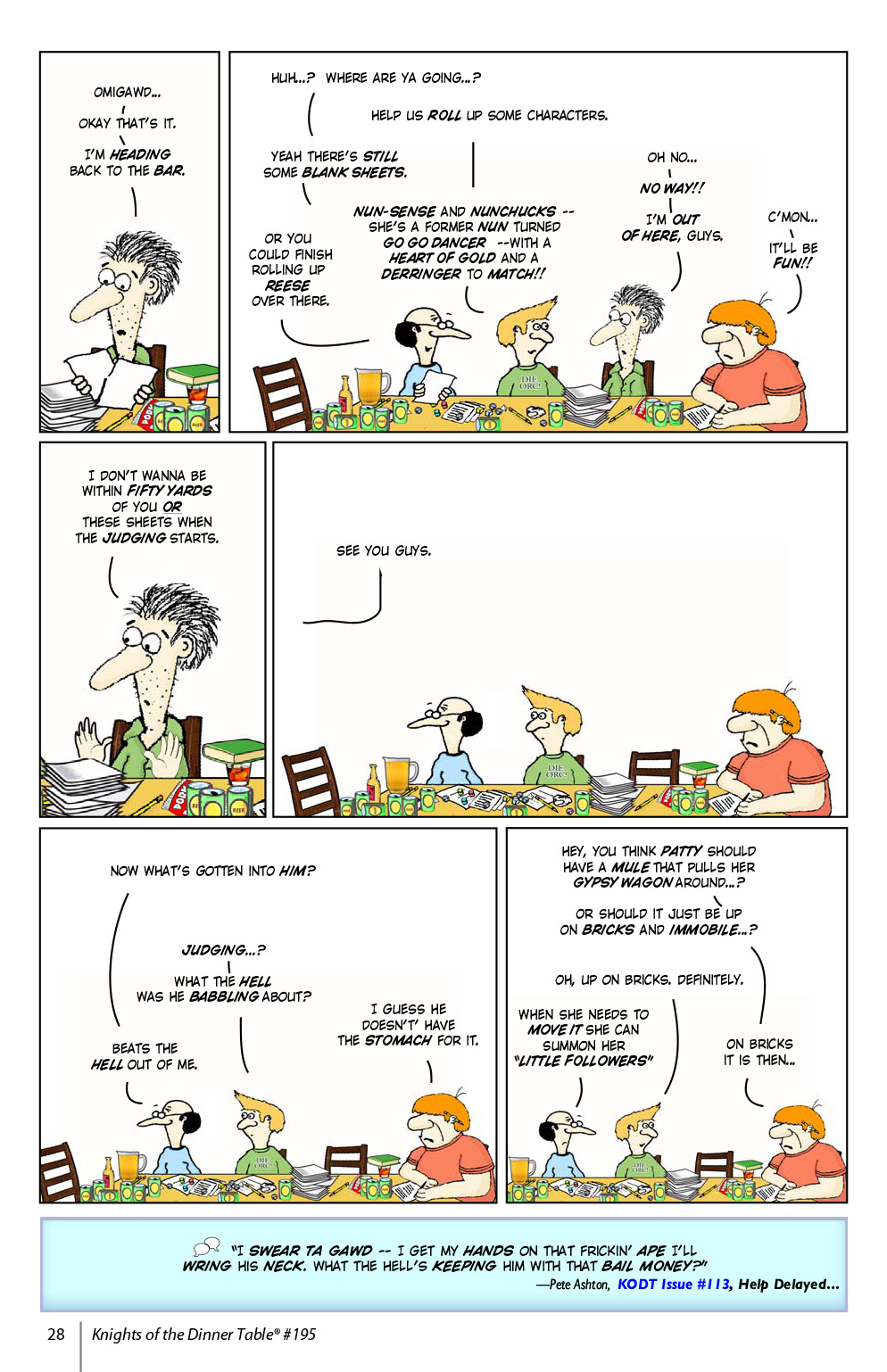 Read online Knights of the Dinner Table comic -  Issue #195 - 30