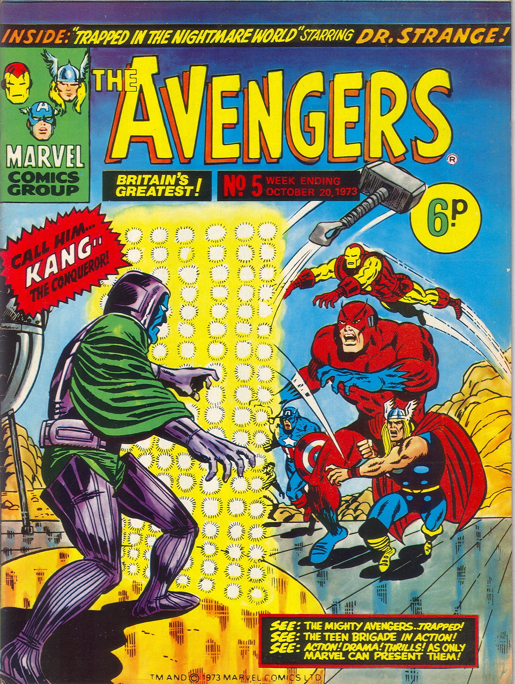 Read online The Avengers (1973) comic -  Issue #5 - 1