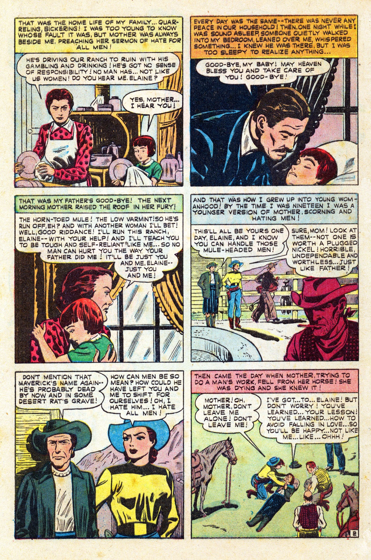 Read online Cowboy Romances comic -  Issue #3 - 4