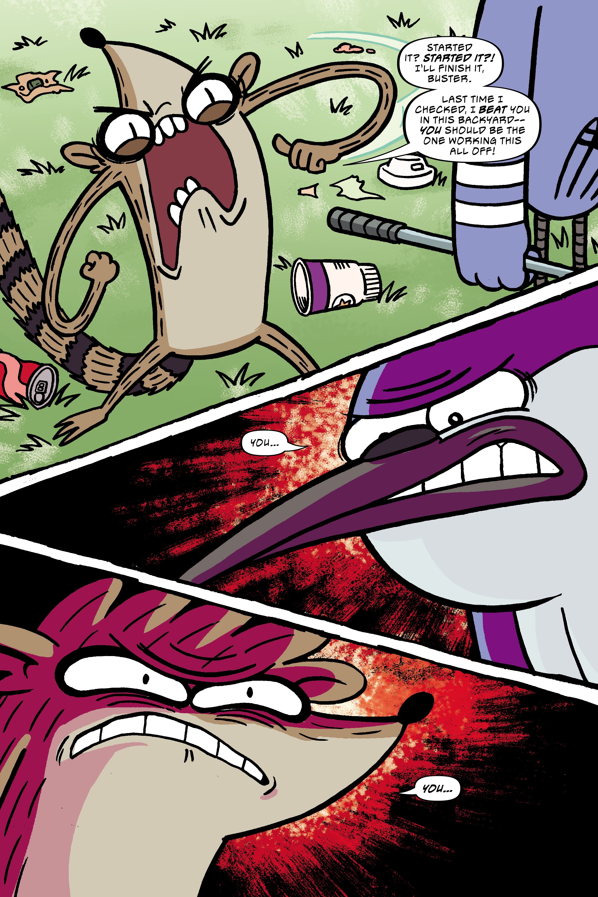 Read online Regular Show: Wrasslesplosion comic -  Issue # TPB - 117