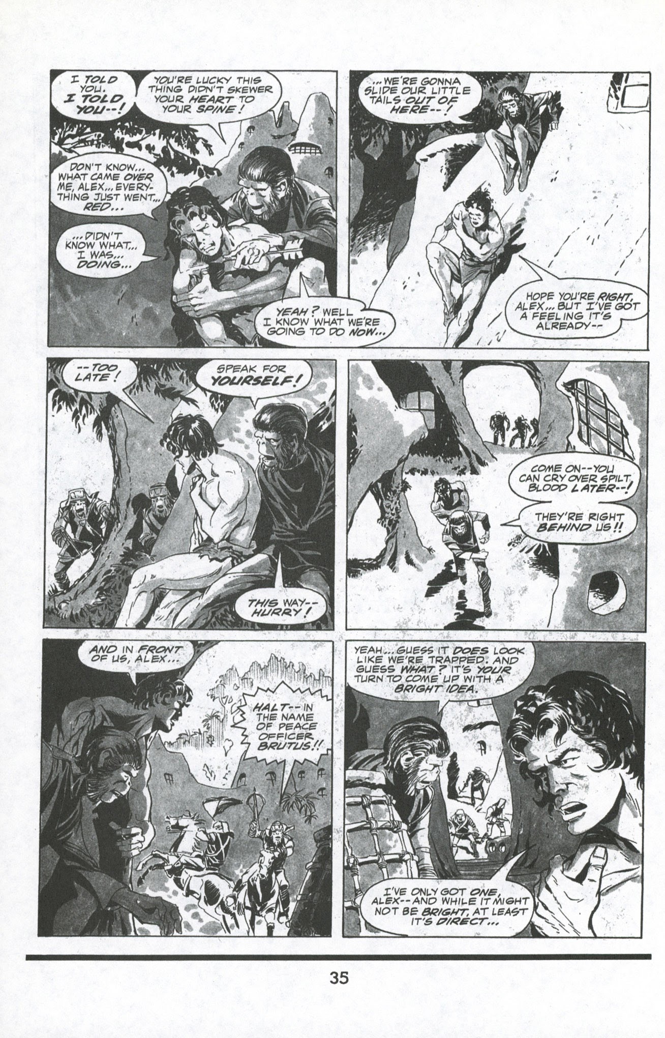 Read online Terror on the Planet of the Apes comic -  Issue #2 - 14