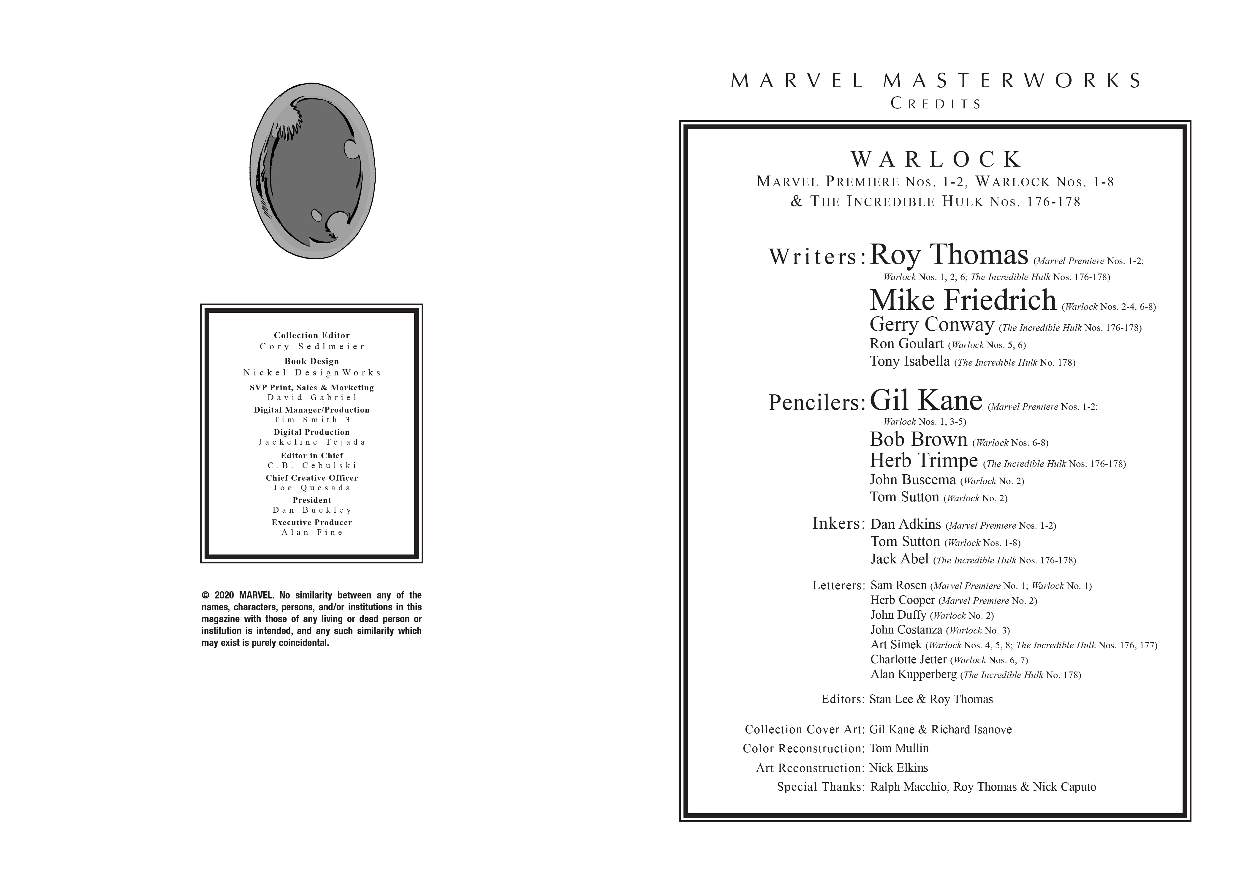 Read online Marvel Masterworks: Warlock comic -  Issue # TPB 1 (Part 1) - 3