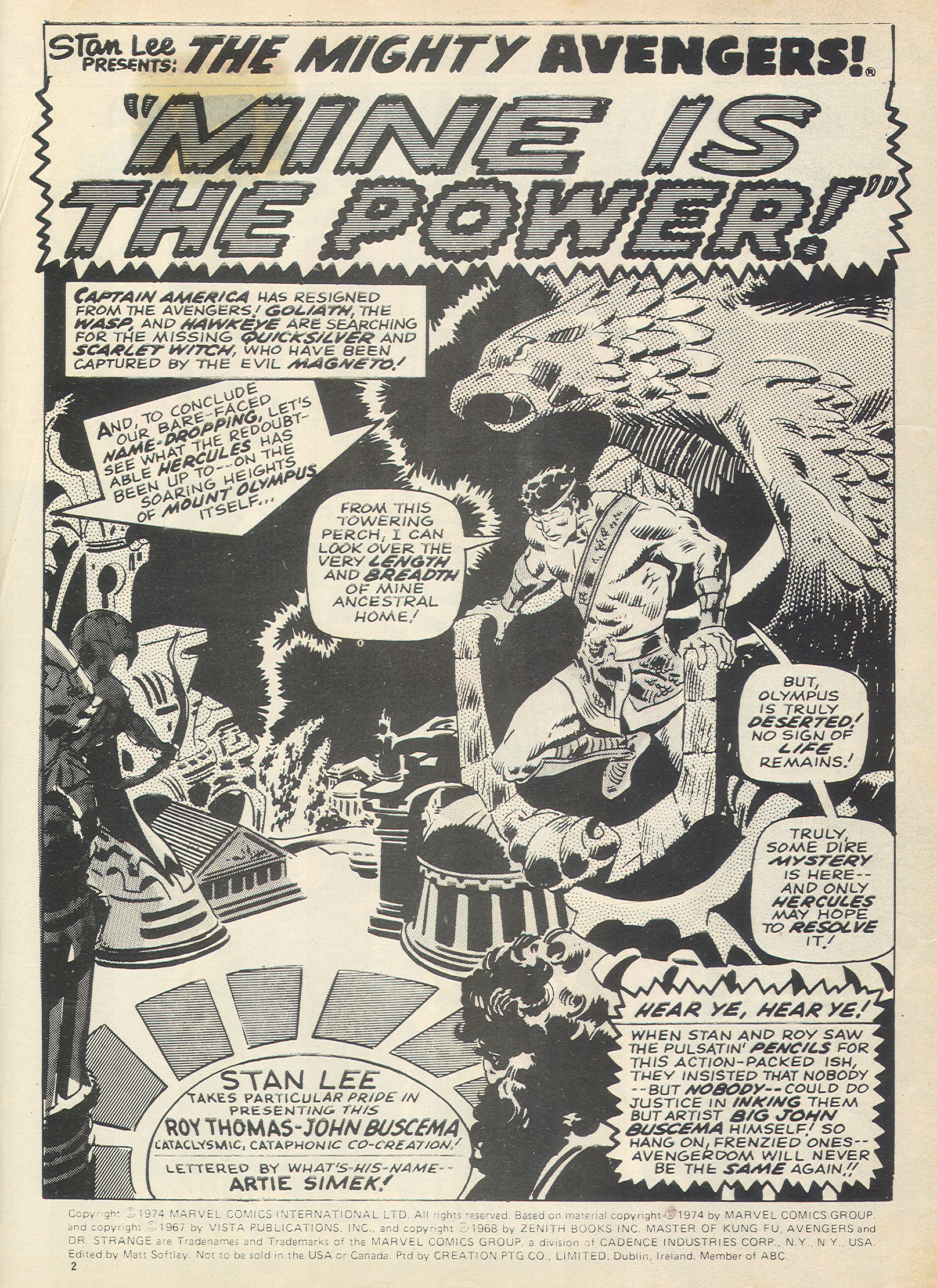 Read online The Avengers (1973) comic -  Issue #64 - 2