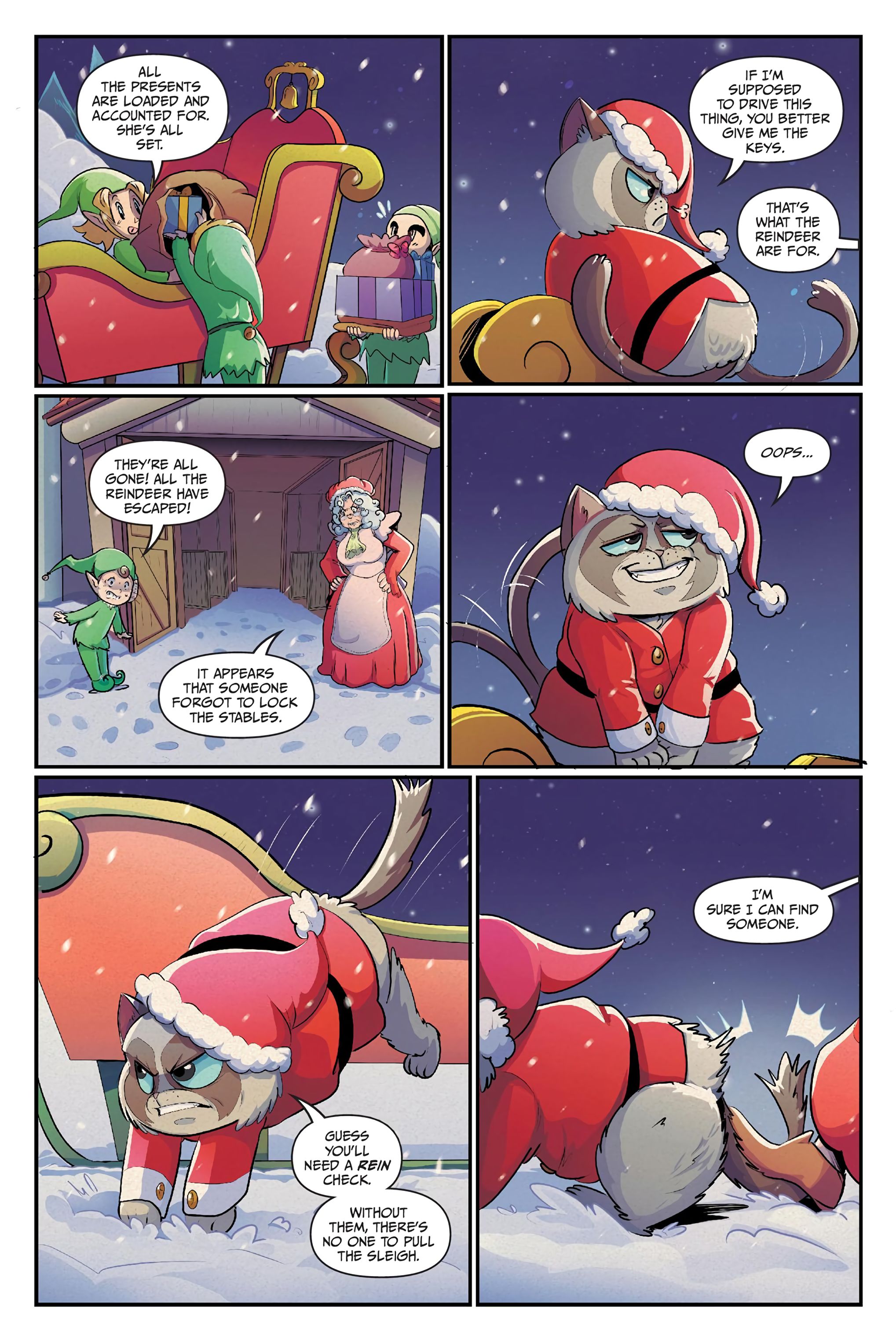 Read online Grumpy Cat: The Grumpus and Other Horrible Holiday Tales comic -  Issue # TPB - 87