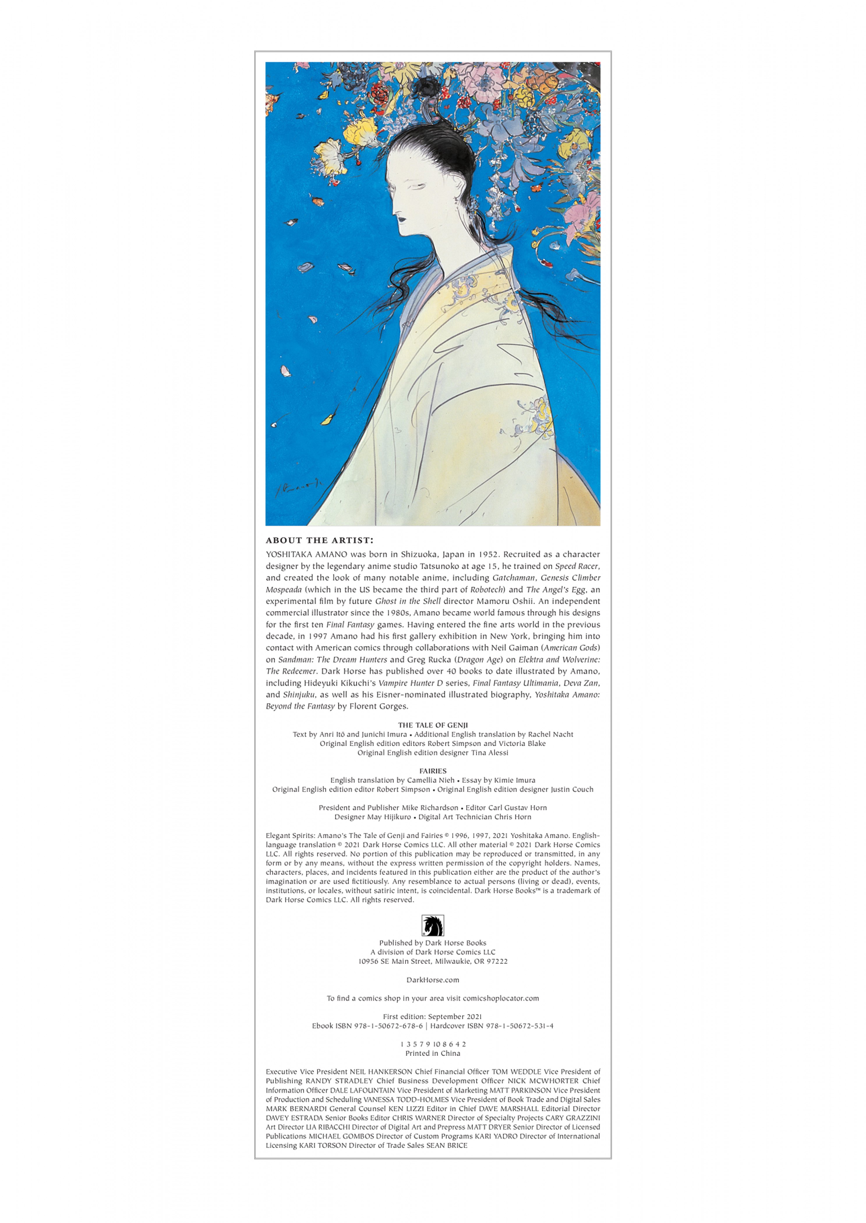 Read online Elegant Spirits: Amano's Tale of Genji and Fairies comic -  Issue # TPB - 119