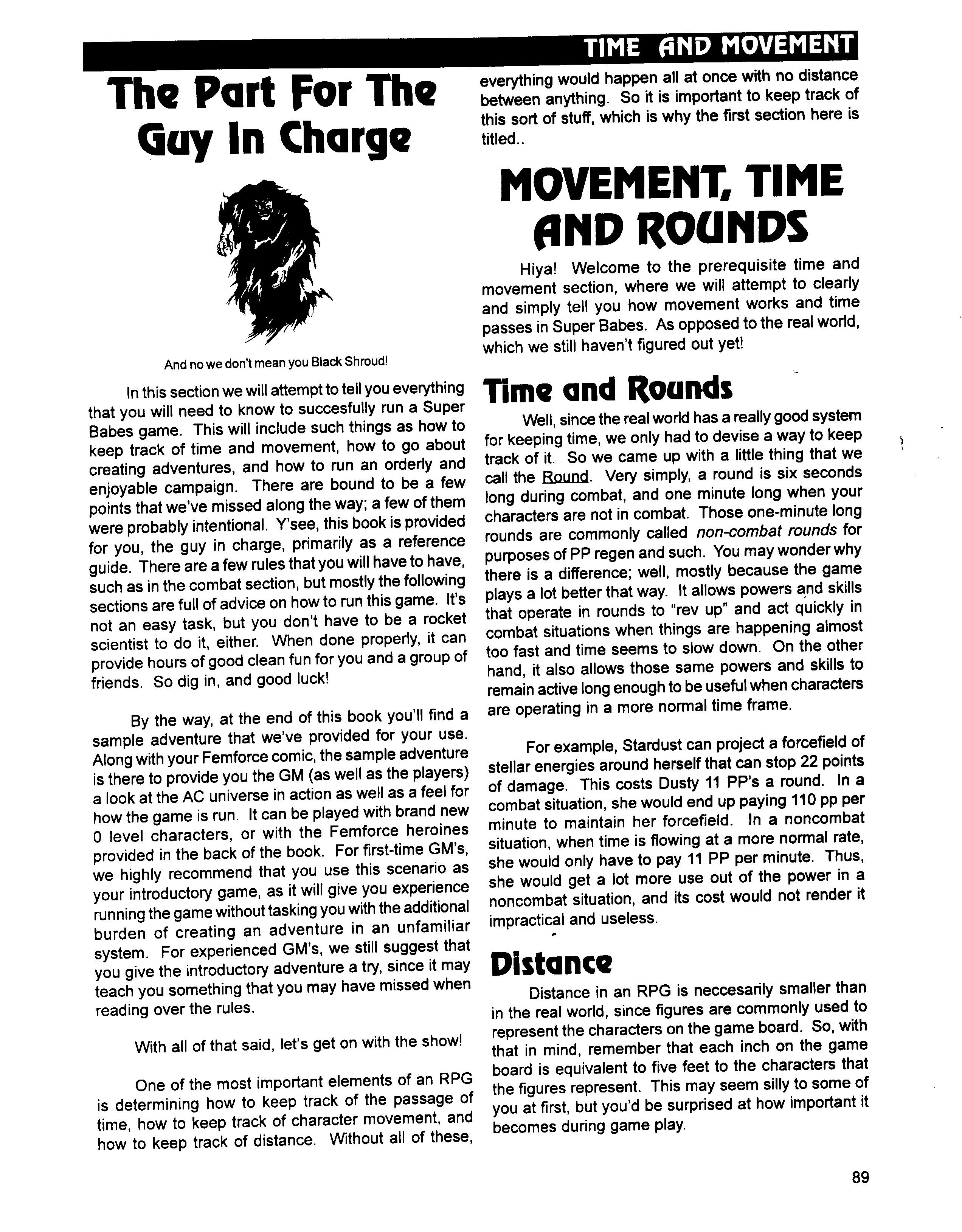 Read online Superbabes: The Femforce Role-Playing Game comic -  Issue # TPB - 91