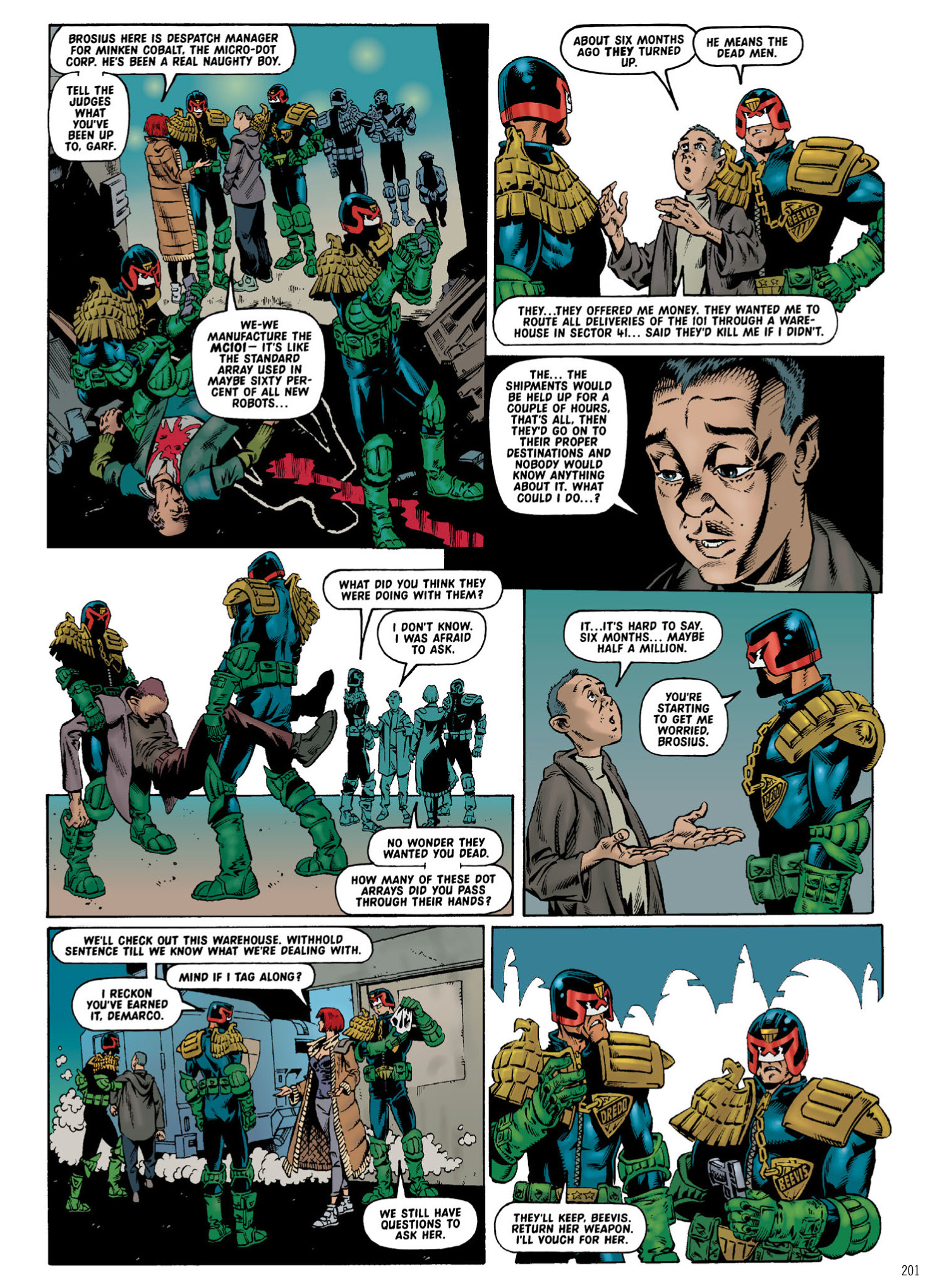 Read online Judge Dredd: The Complete Case Files comic -  Issue # TPB 30 - 203