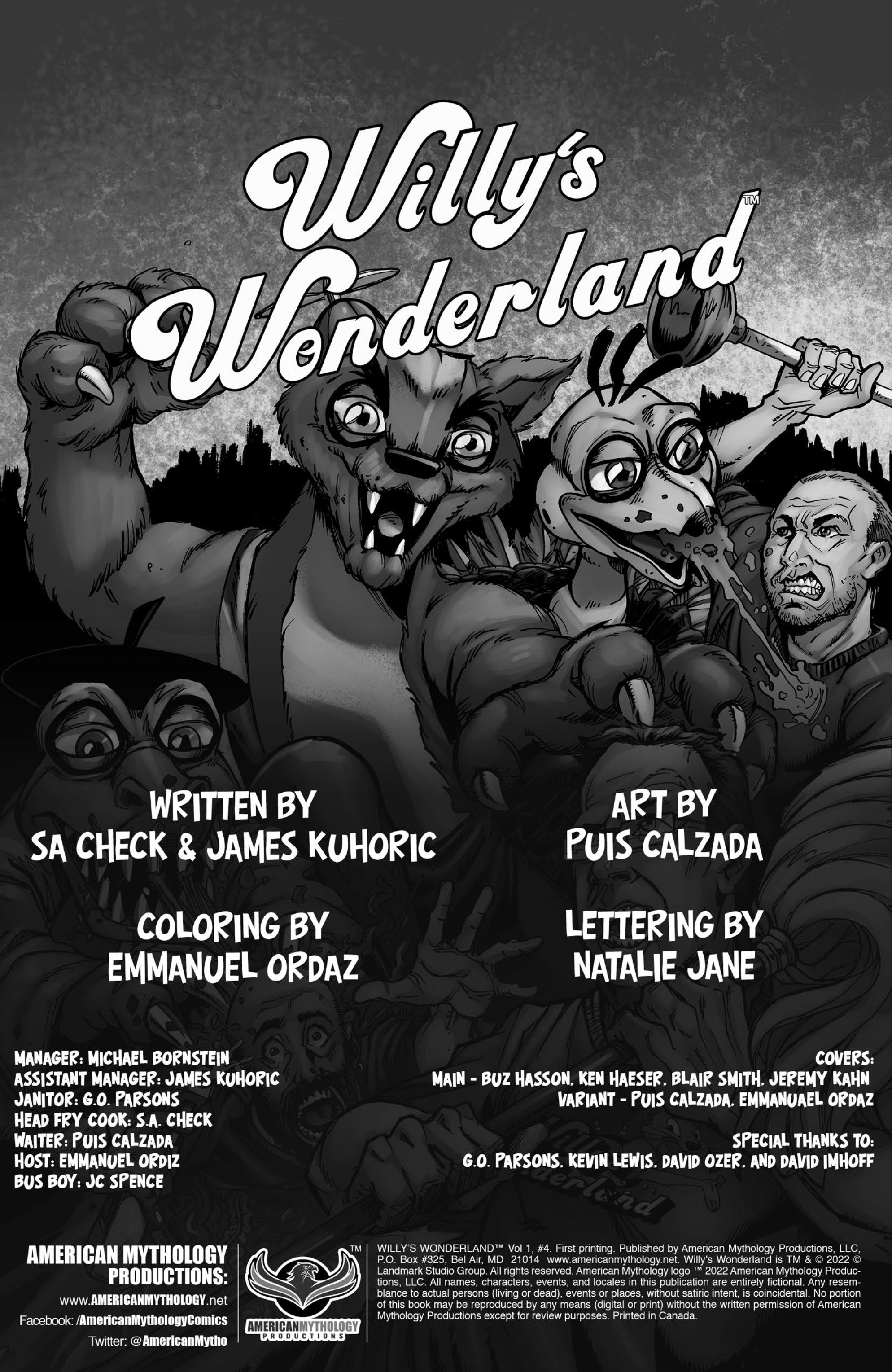 Read online Willy's Wonderland comic -  Issue #4 - 2