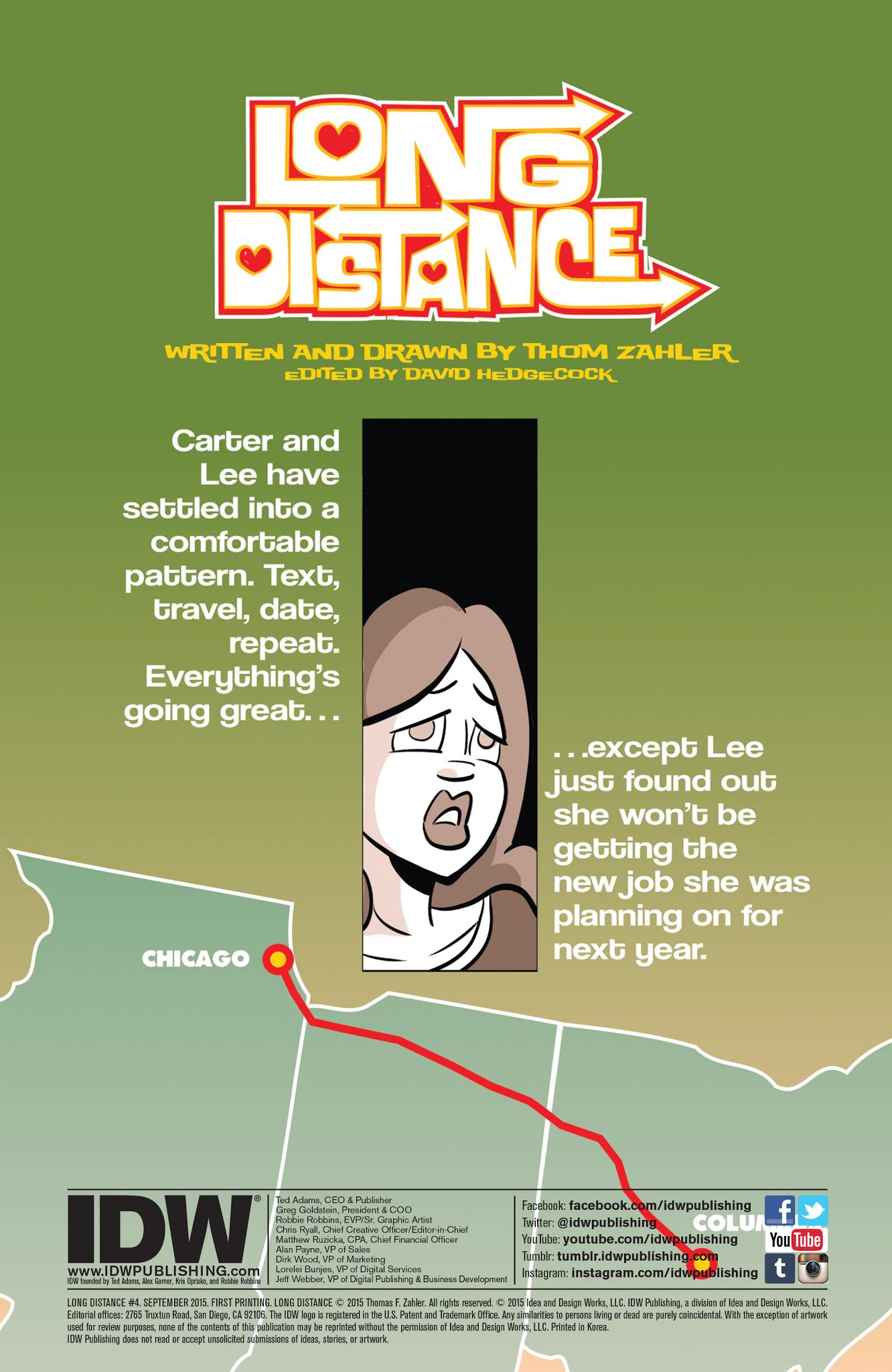 Read online Long Distance comic -  Issue #4 - 2