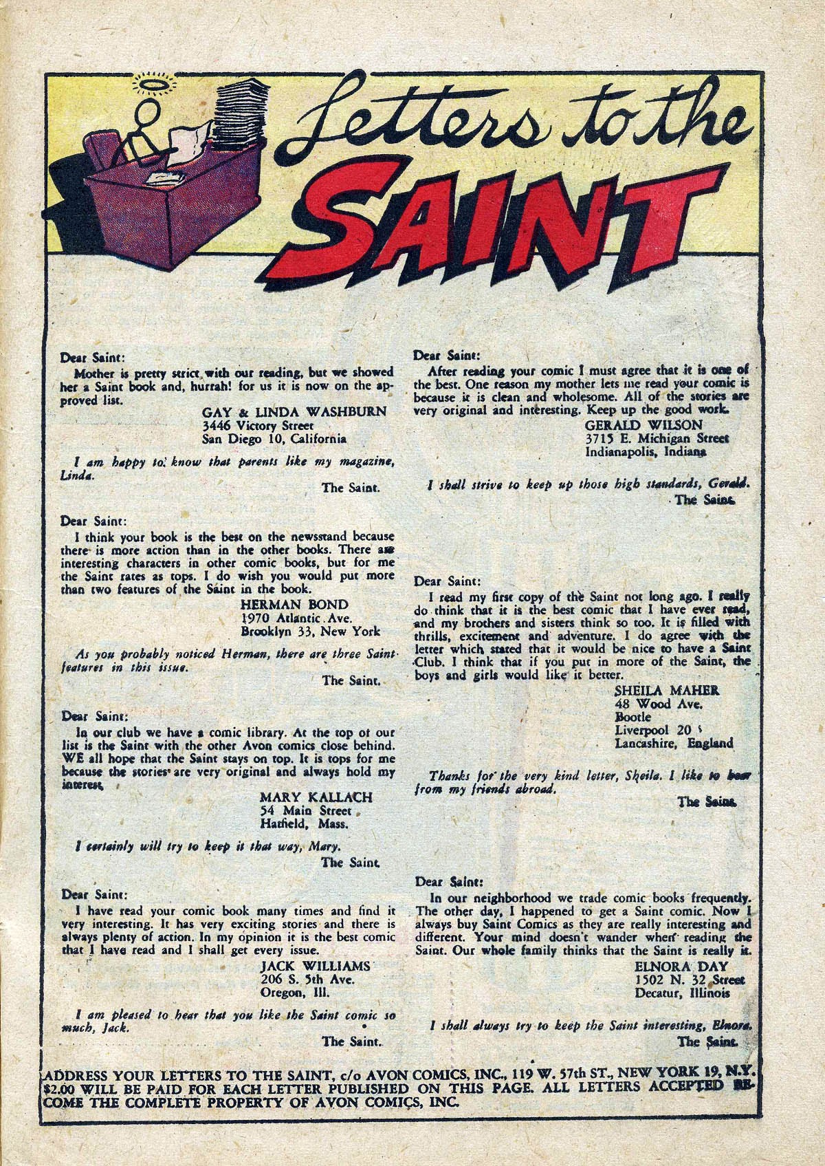 Read online The Saint (1947) comic -  Issue #6 - 49